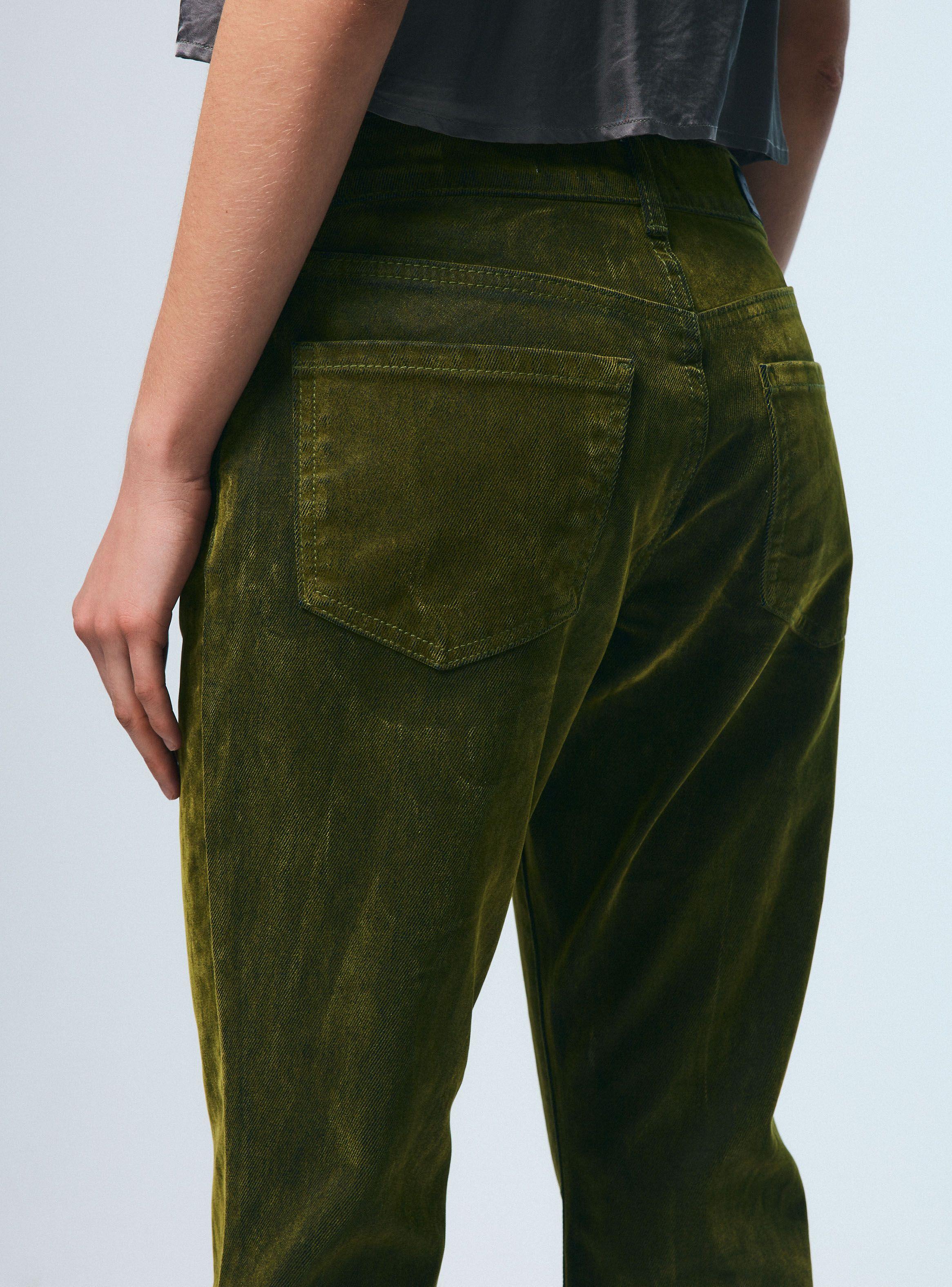 Jeans Straight Efecto Terciopelo-3