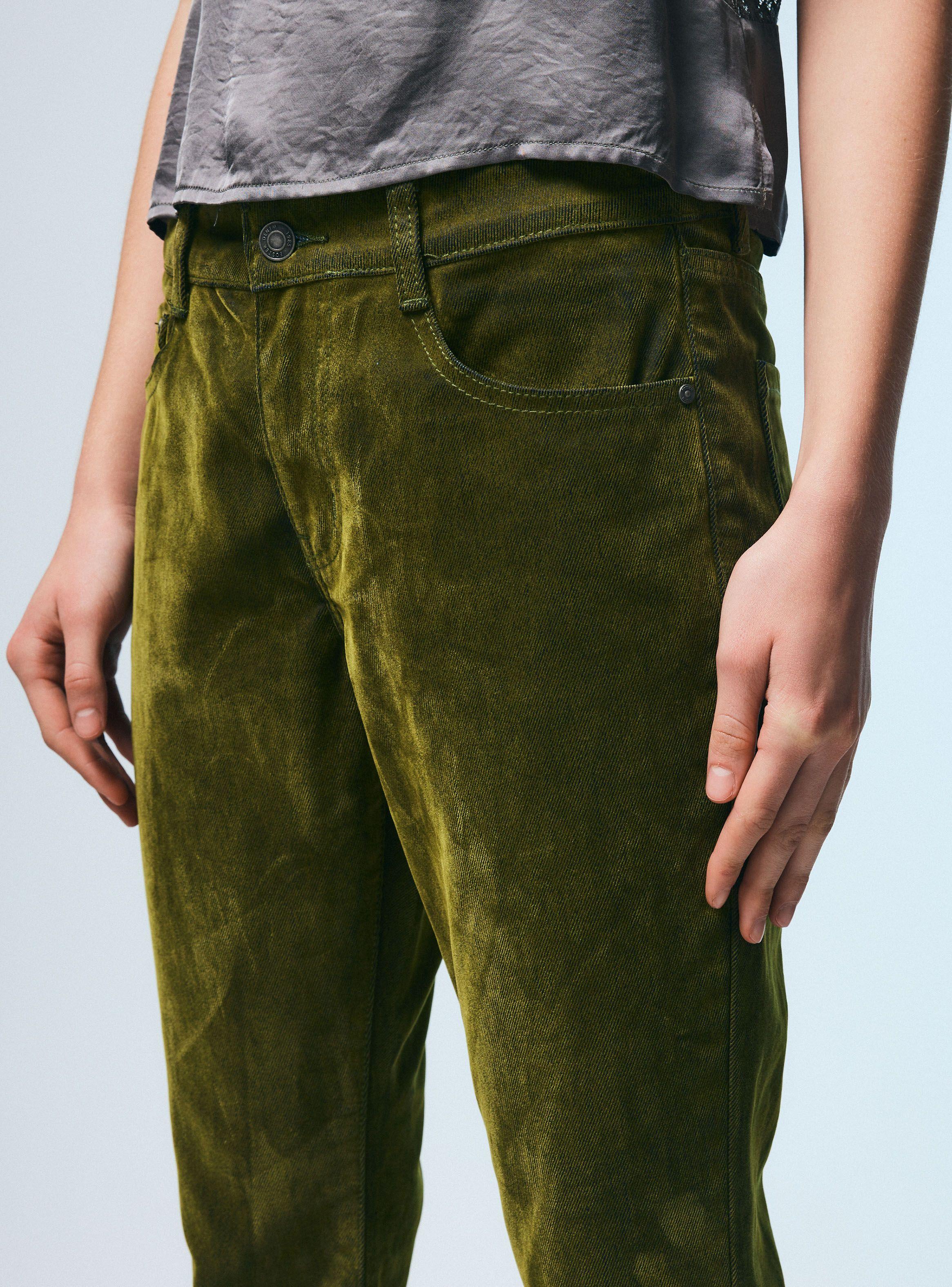 Jeans Straight Efecto Terciopelo-2