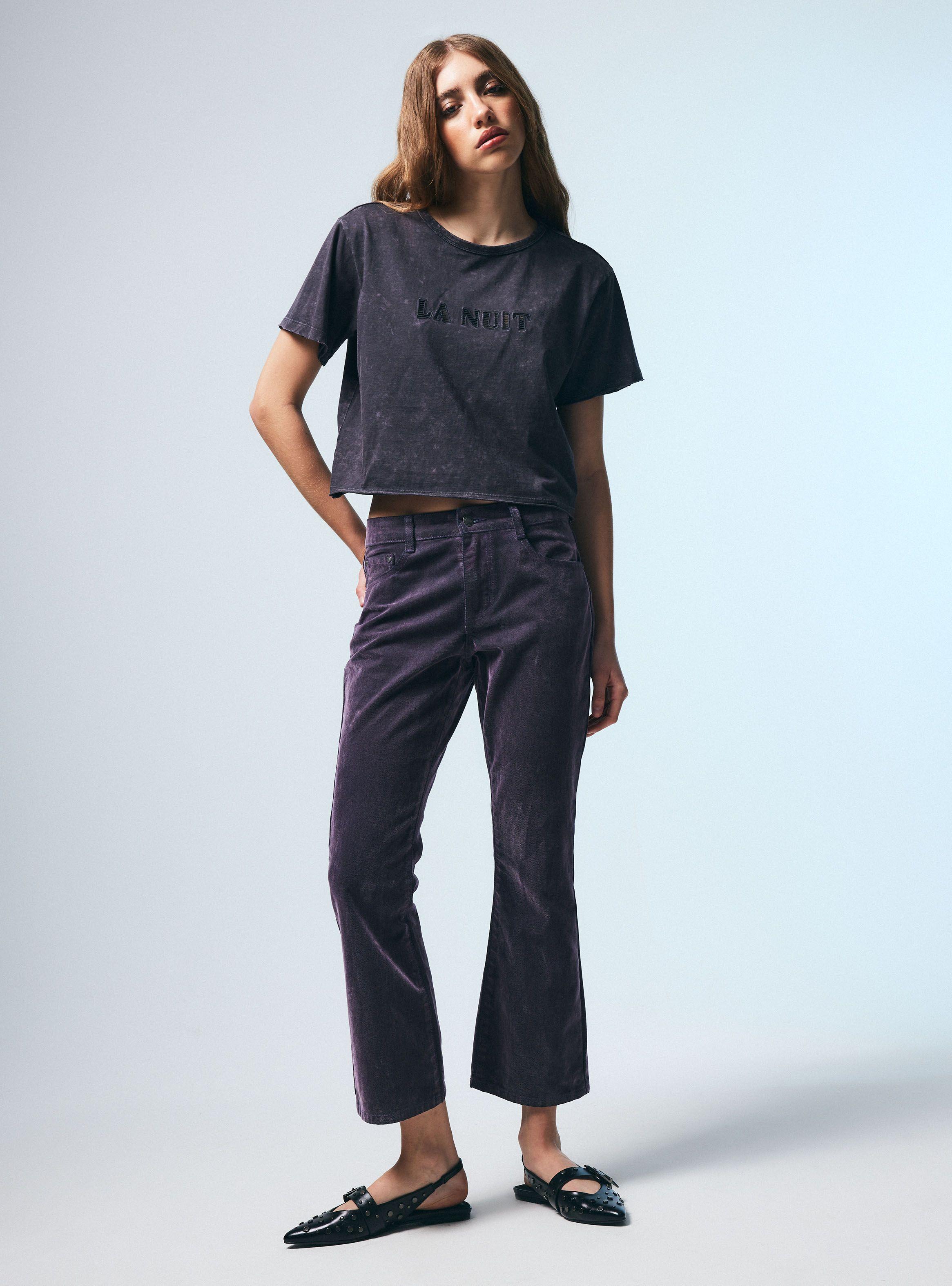 Polera Lavada con Bordado Delantero-4