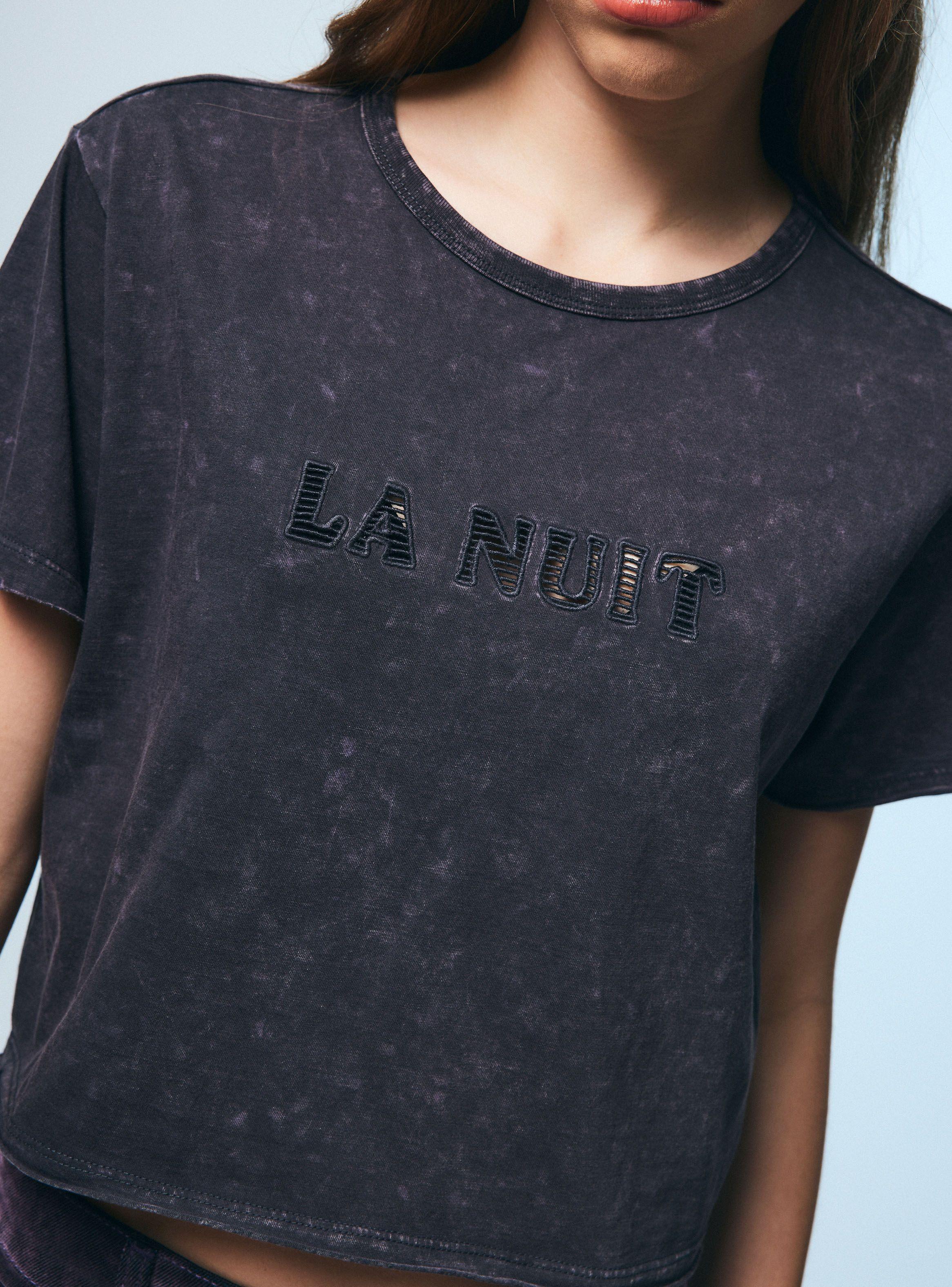 Polera Lavada con Bordado Delantero-2