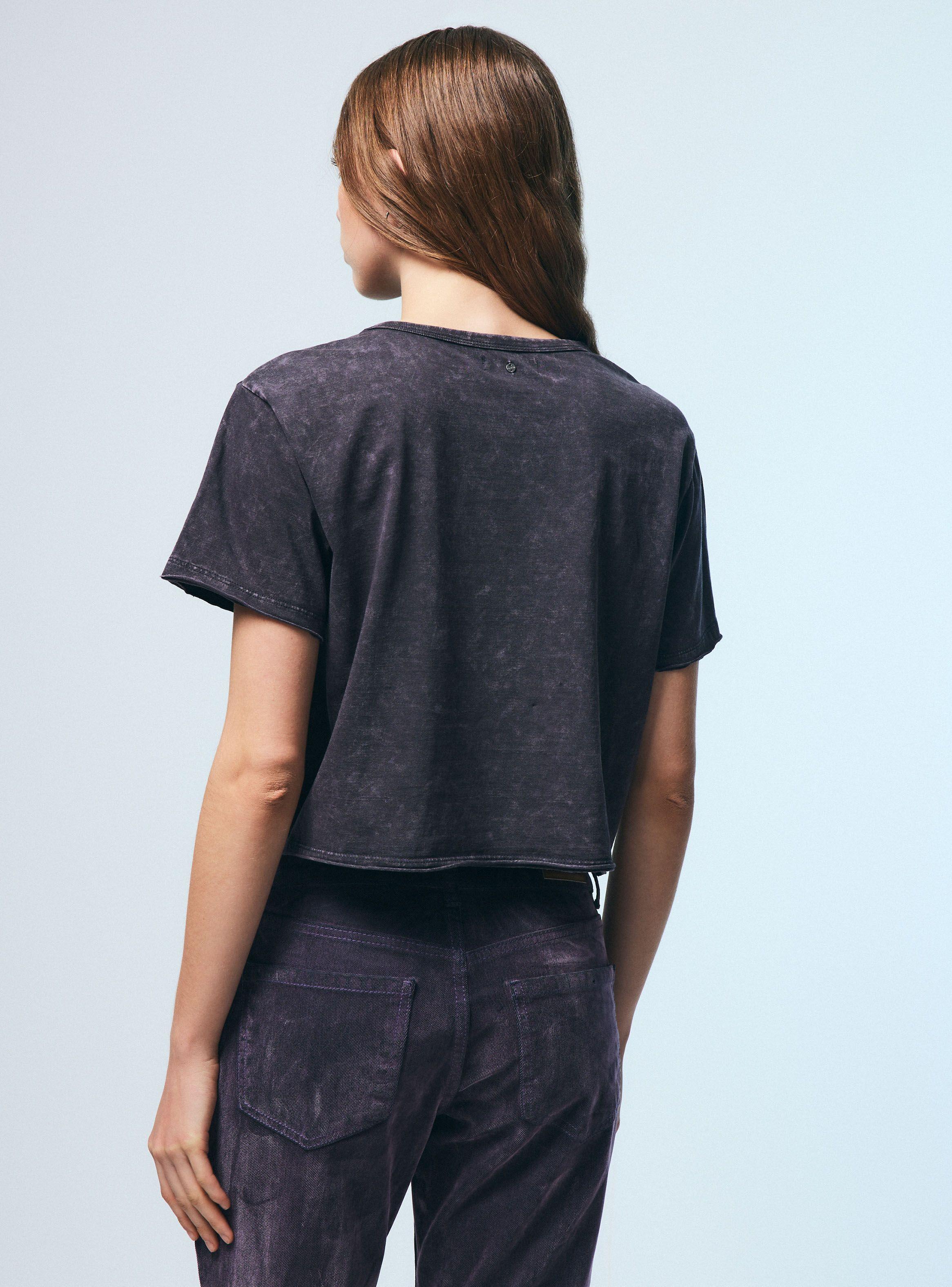 Polera Lavada con Bordado Delantero-1