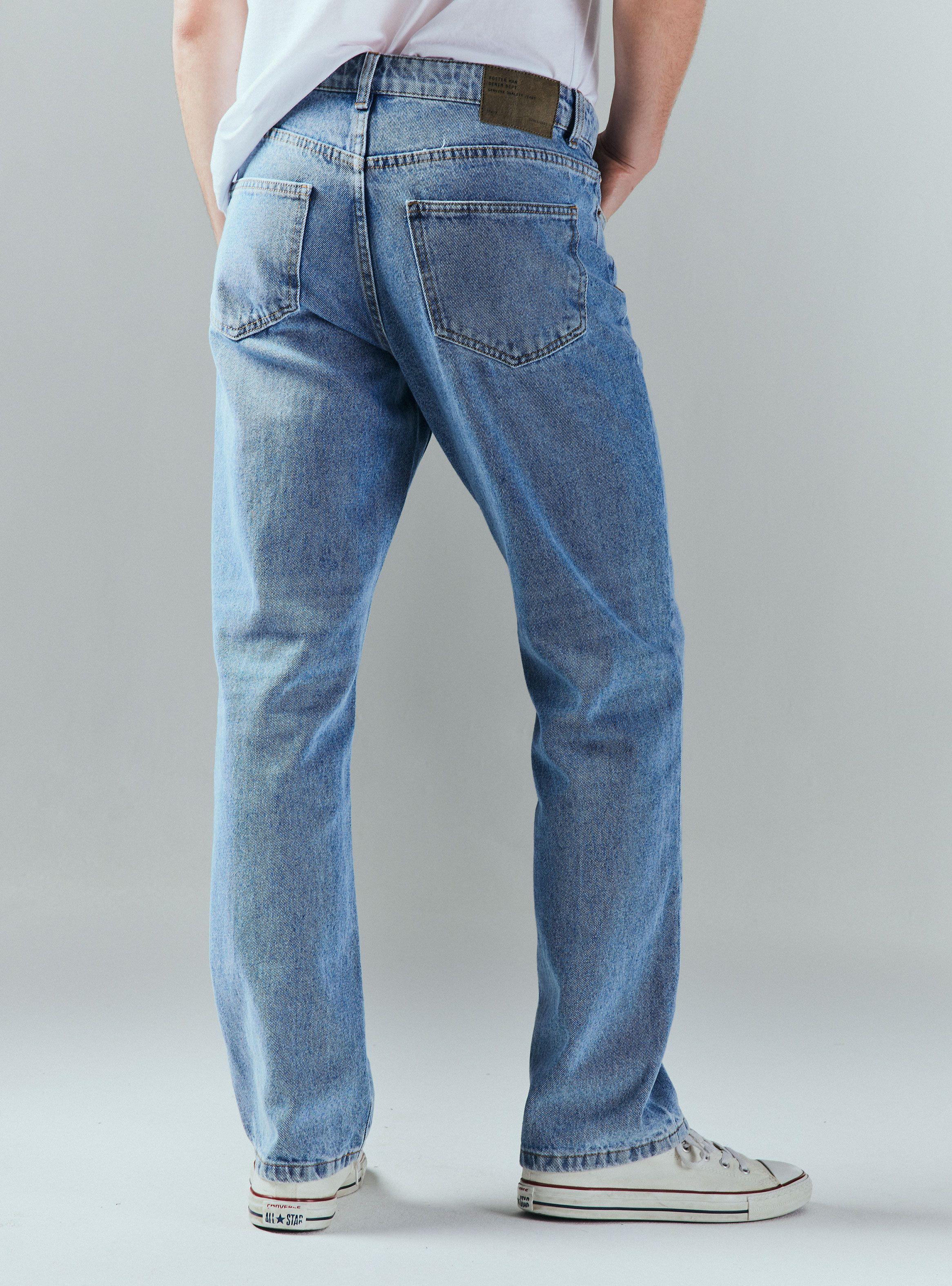 Jeans Recto Lavado Straight Fit-1