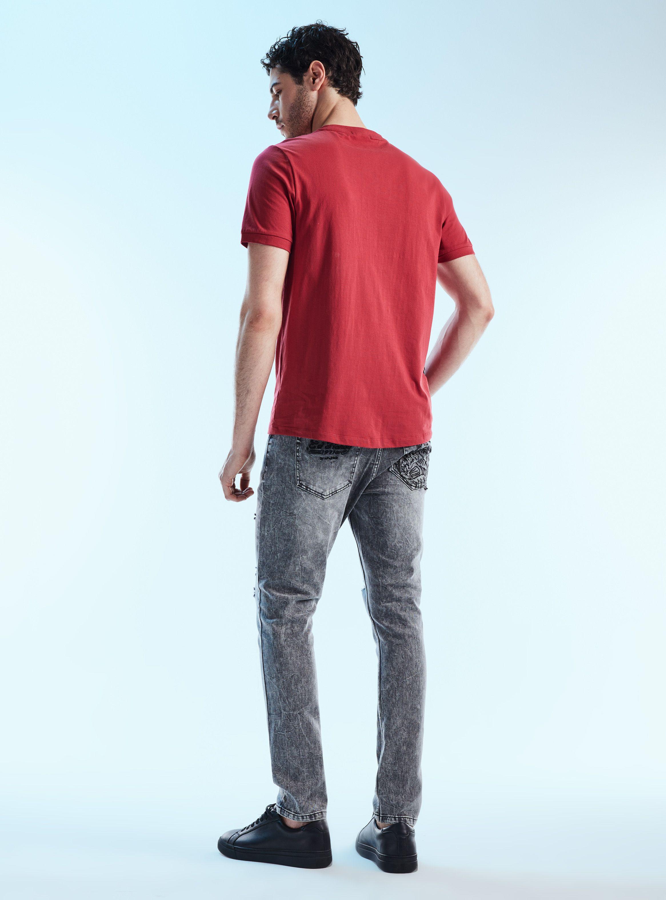 Jeans Skinny Ed Hardy Roturas Bordado Bolsillo Trasero-5