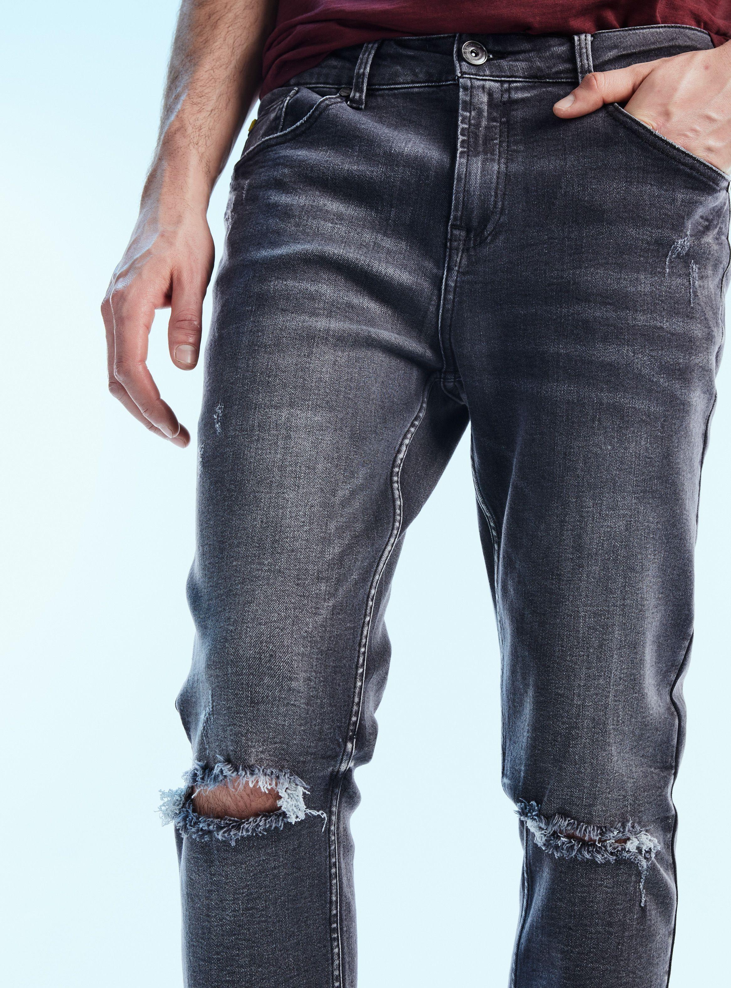 Jeans Skinny Roturas Rodilla Bota-2
