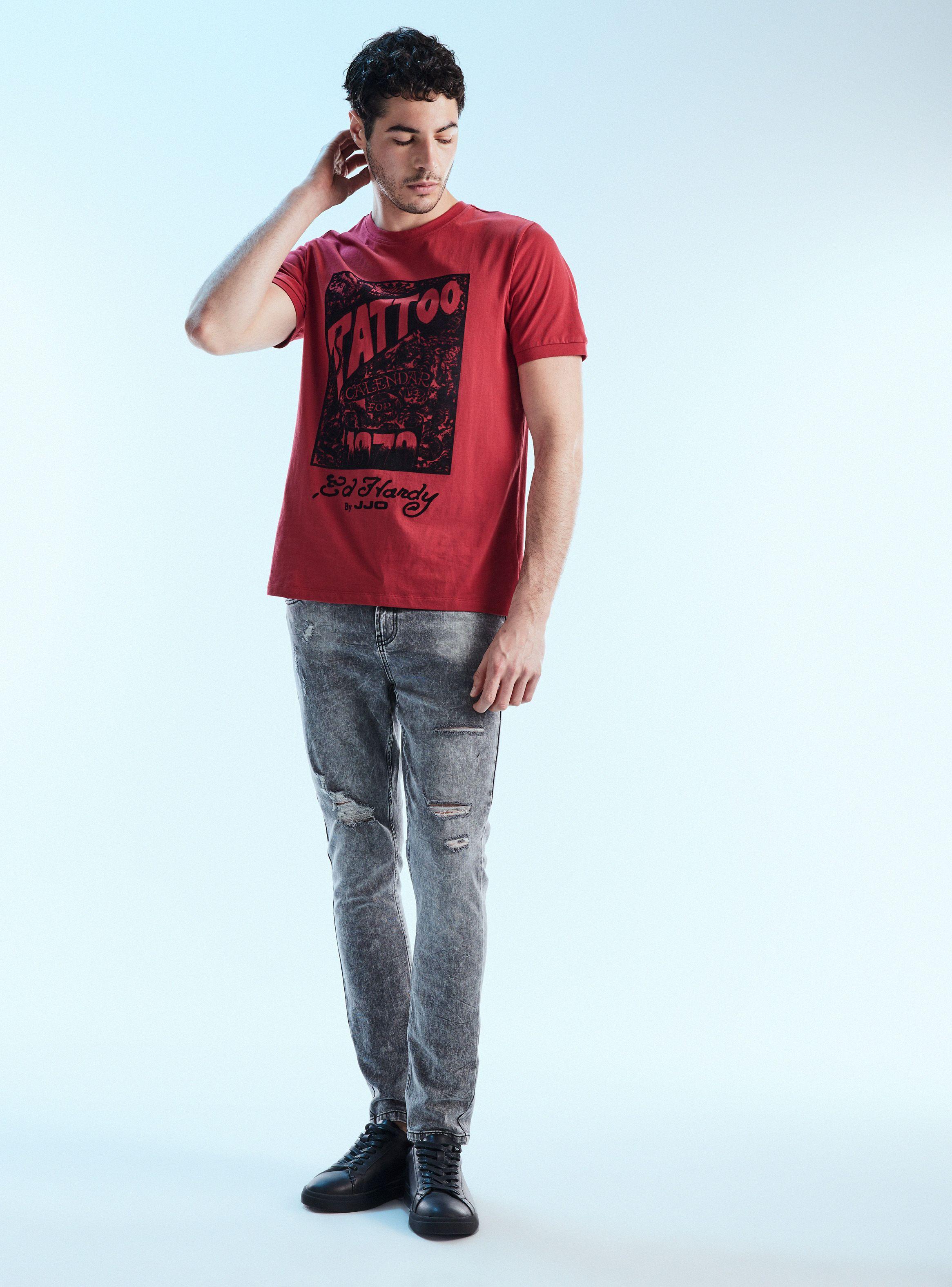 Polera Ed Hardy Print Terciopelo-4