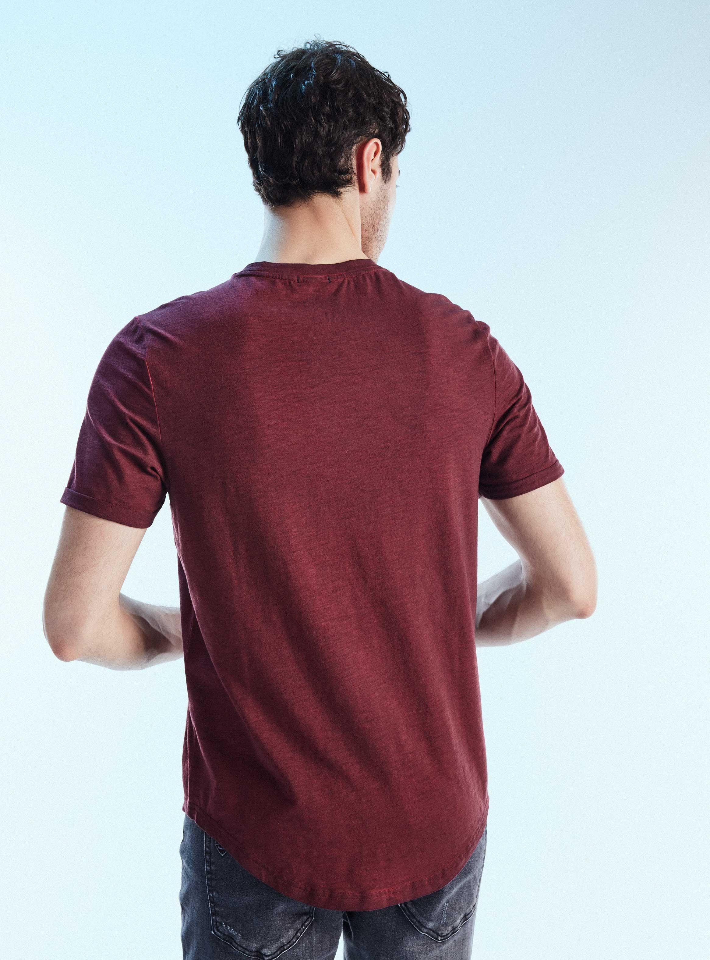 Polera Básica Longfit Bolsillo y Lavado Especial-1