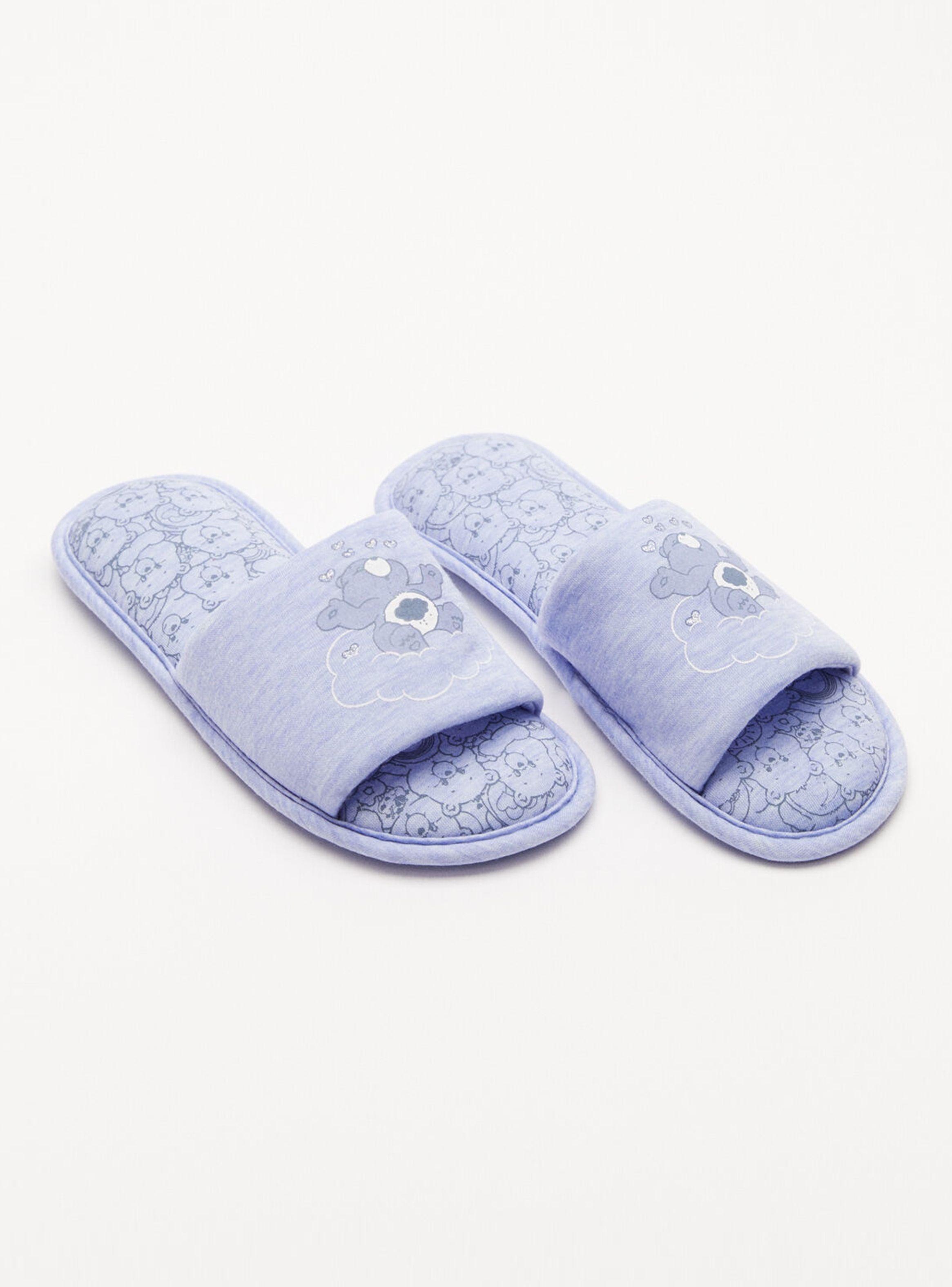 Pantuflas destalonadas Osos Amorosos azul-1