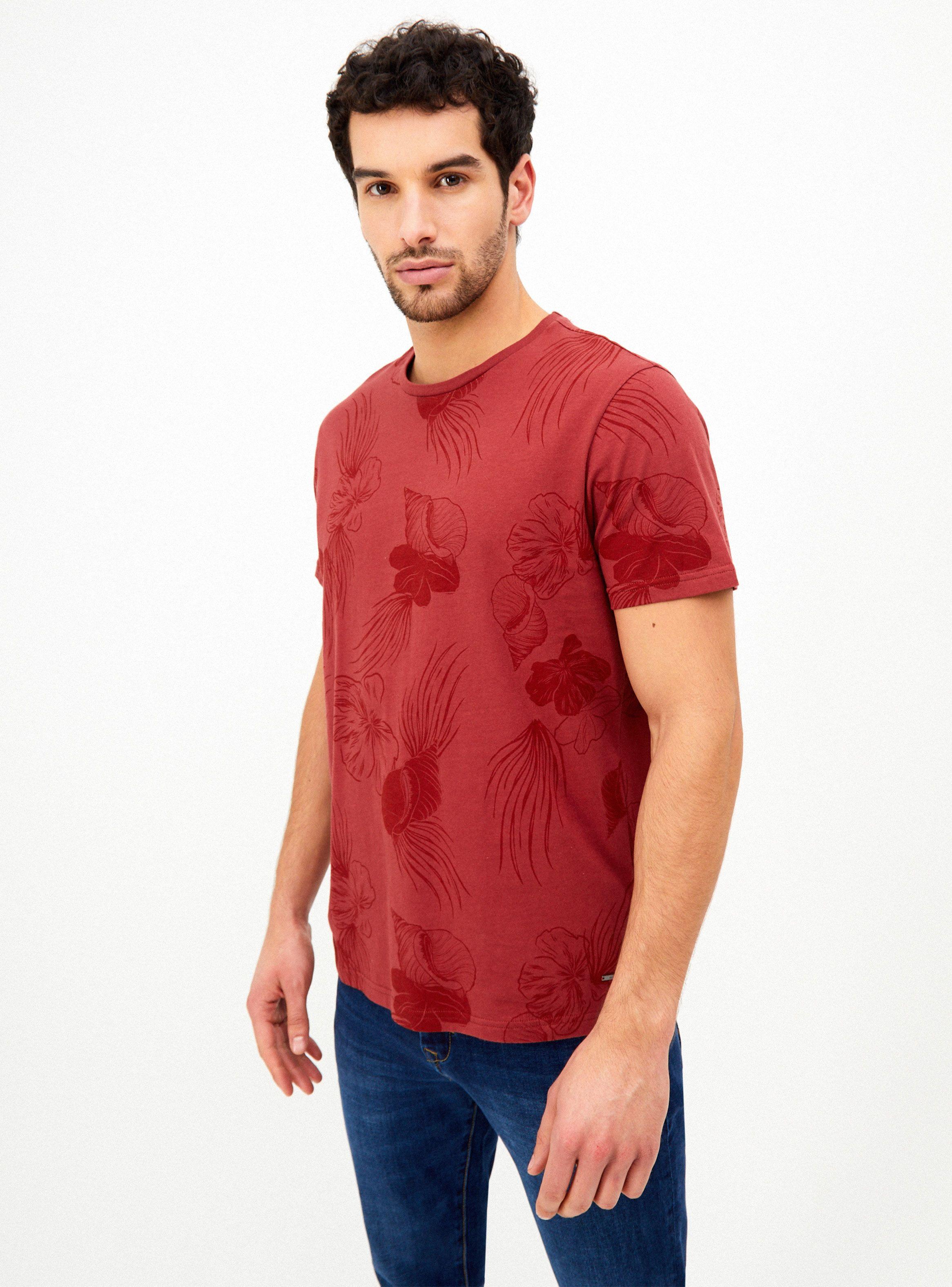 Polera Crew Neck Estampada Manga Corta-0