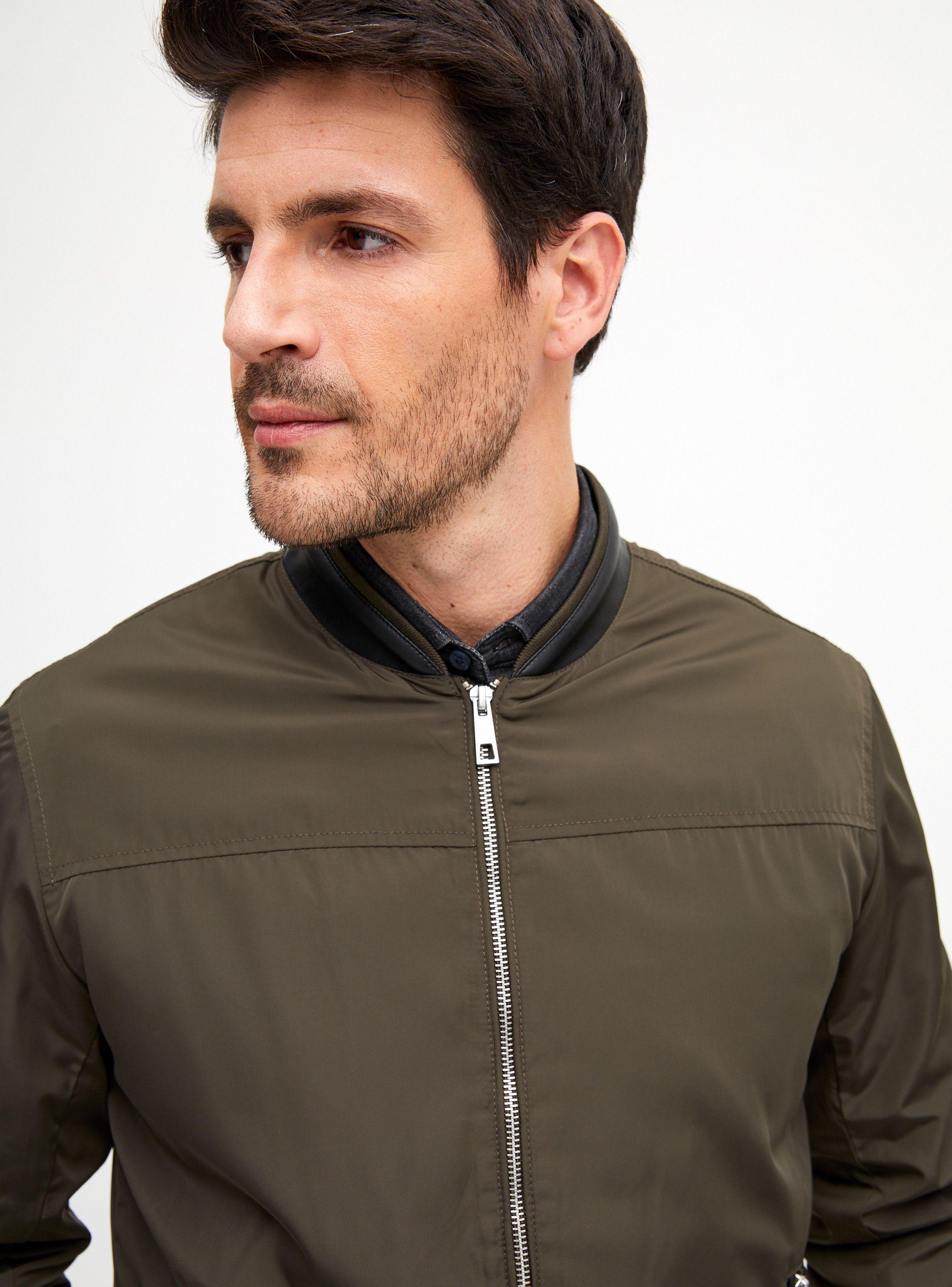 Chaqueta Detalles de Eco Cuero Zipper-2
