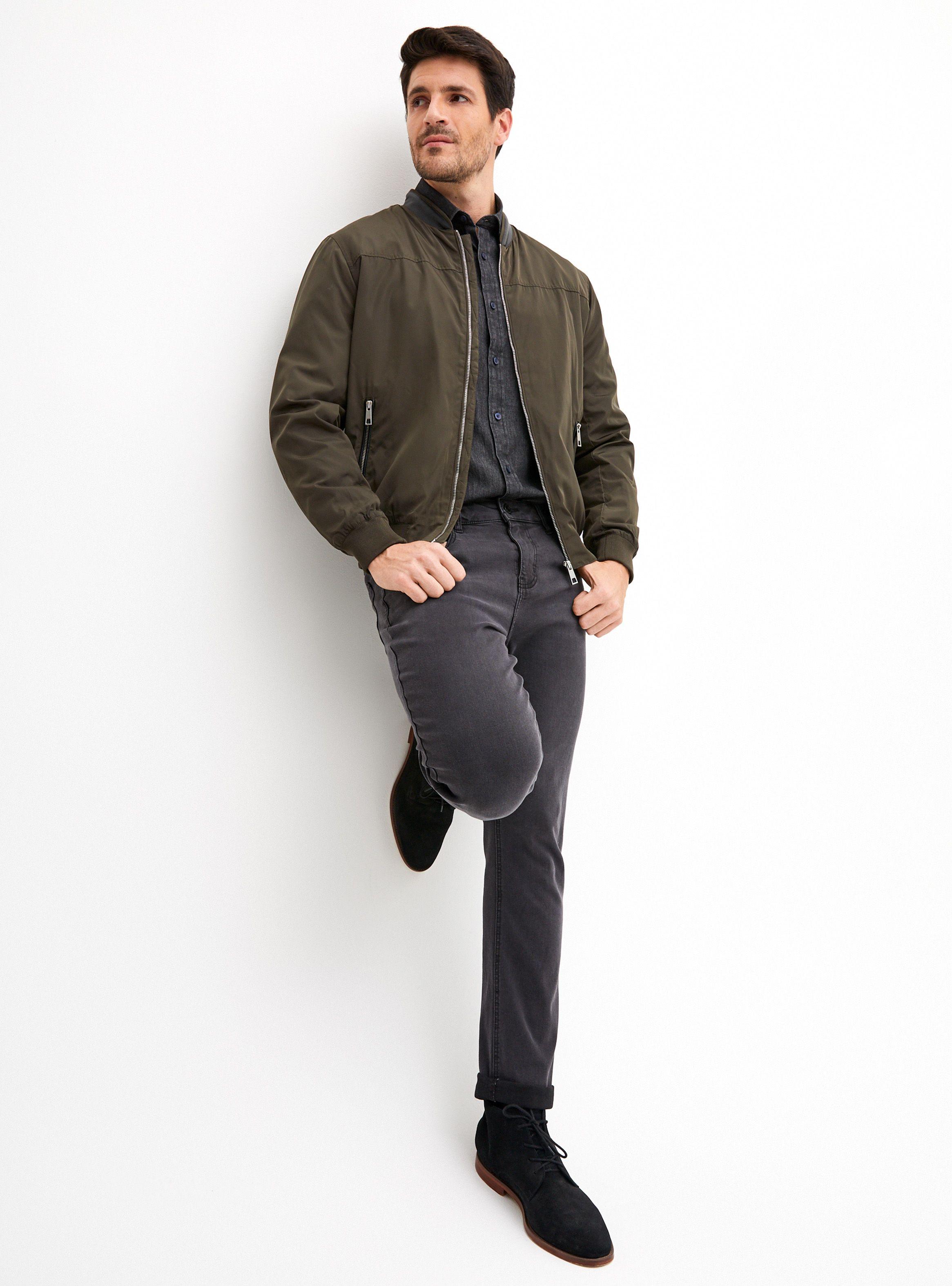 Chaqueta Detalles de Eco Cuero Zipper-3