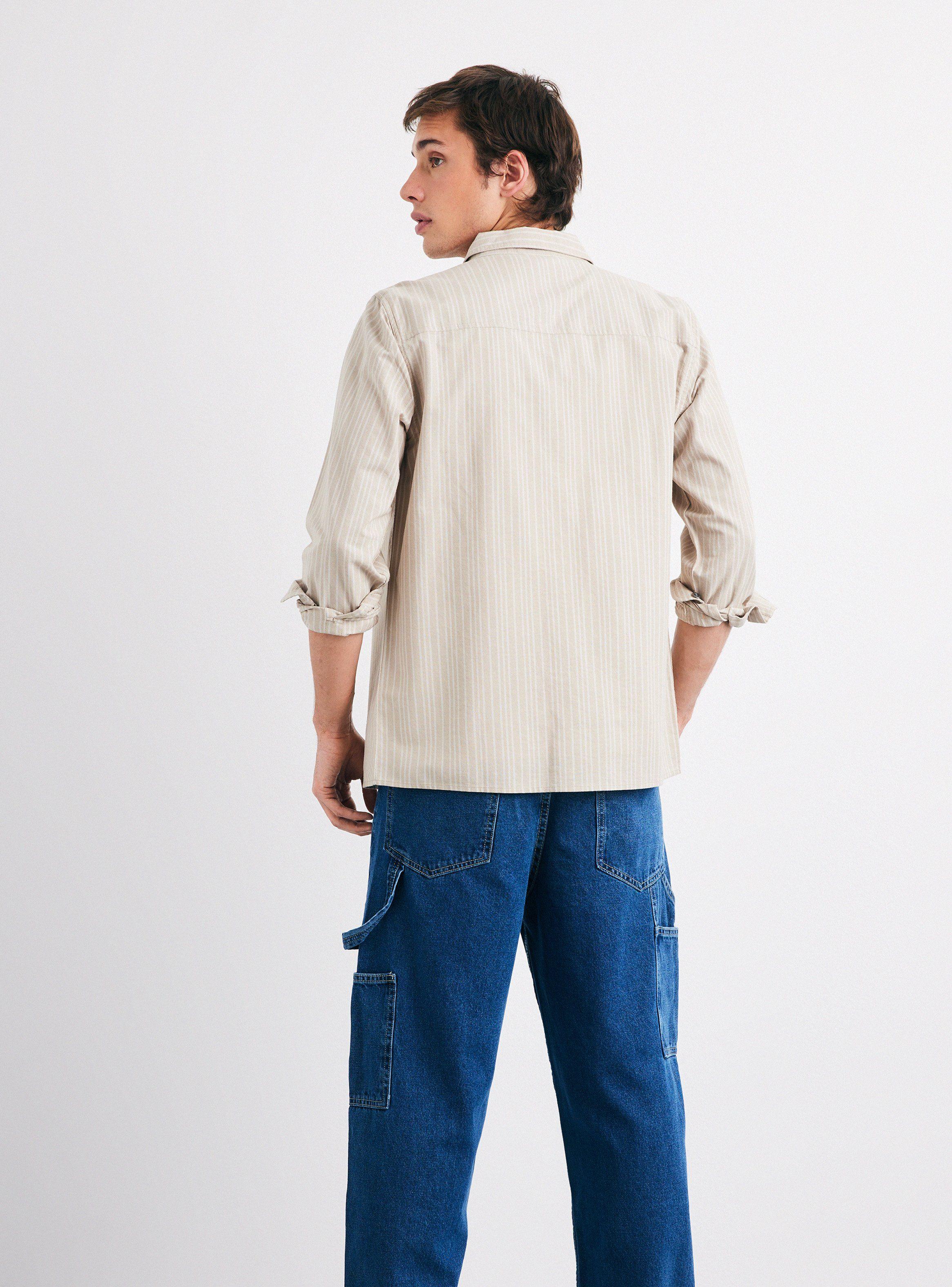 Camisa de Vestir Tejida Rayas Regular-5