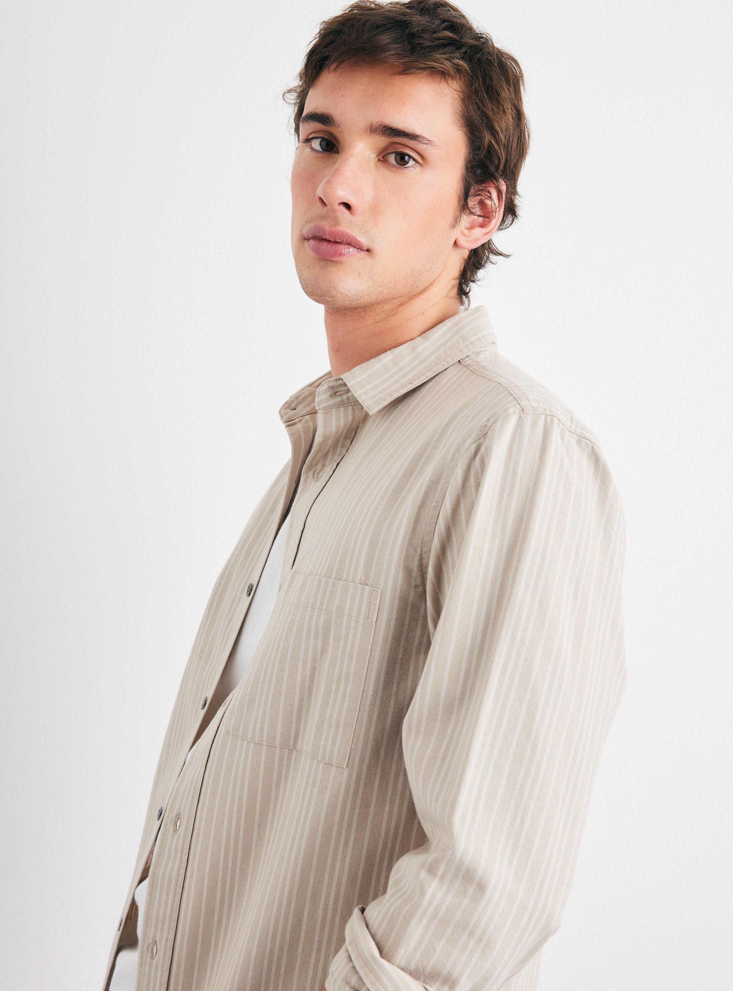 Camisa de Vestir Tejida Rayas Regular-2