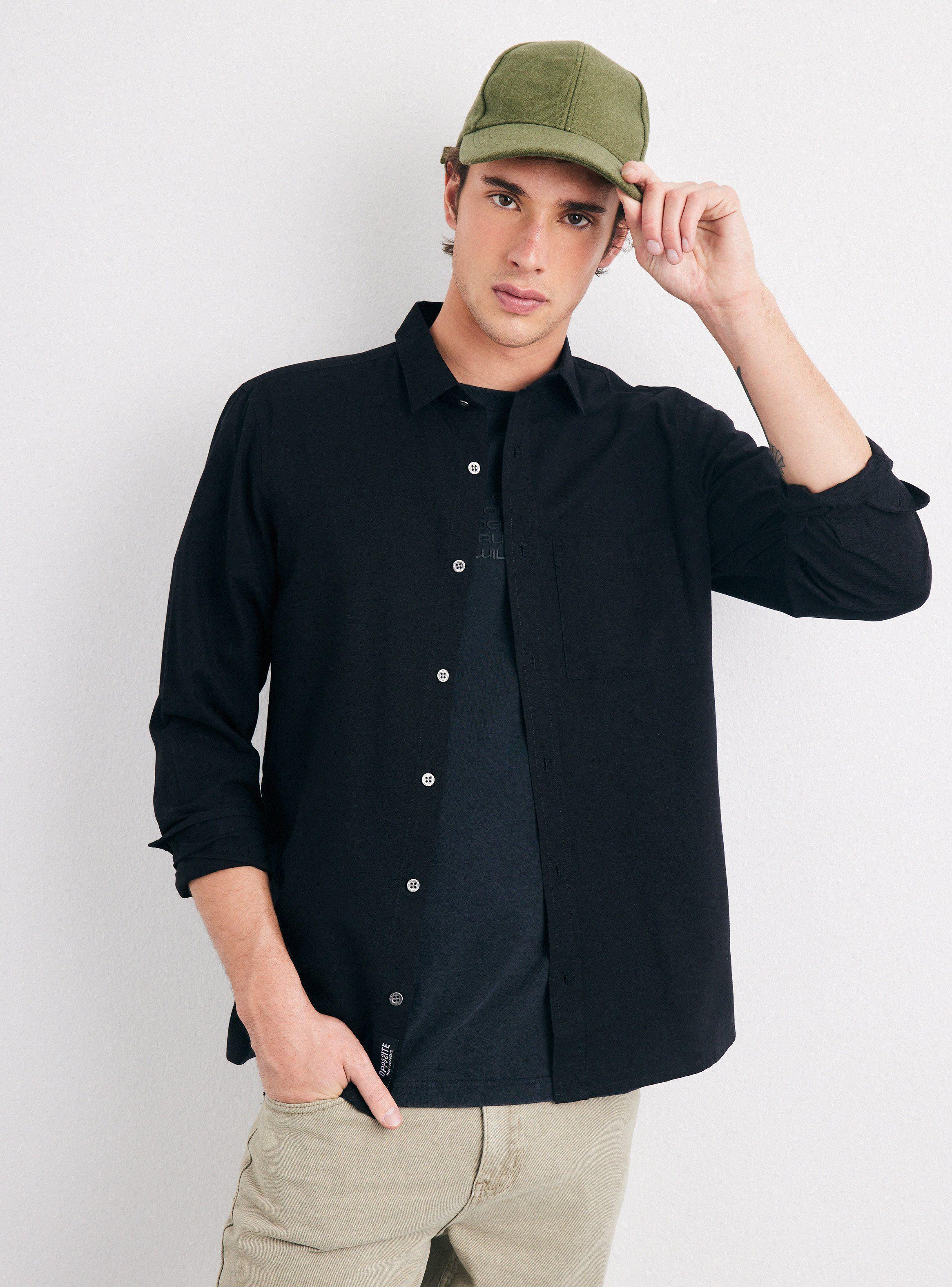 Camisa de Vestir Bolsillo-0