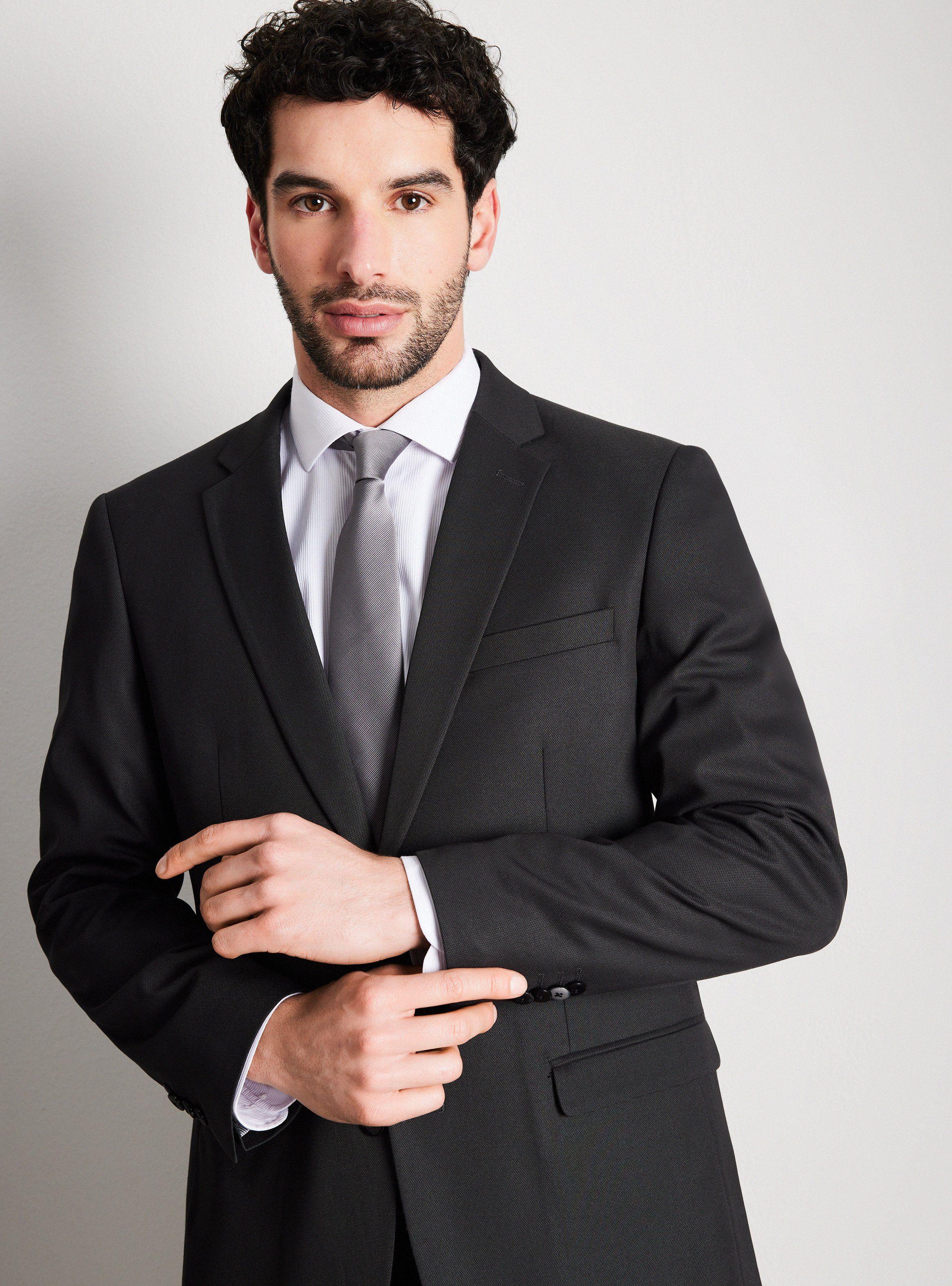 Traje Recto Tela Elastano Slim Fit-2