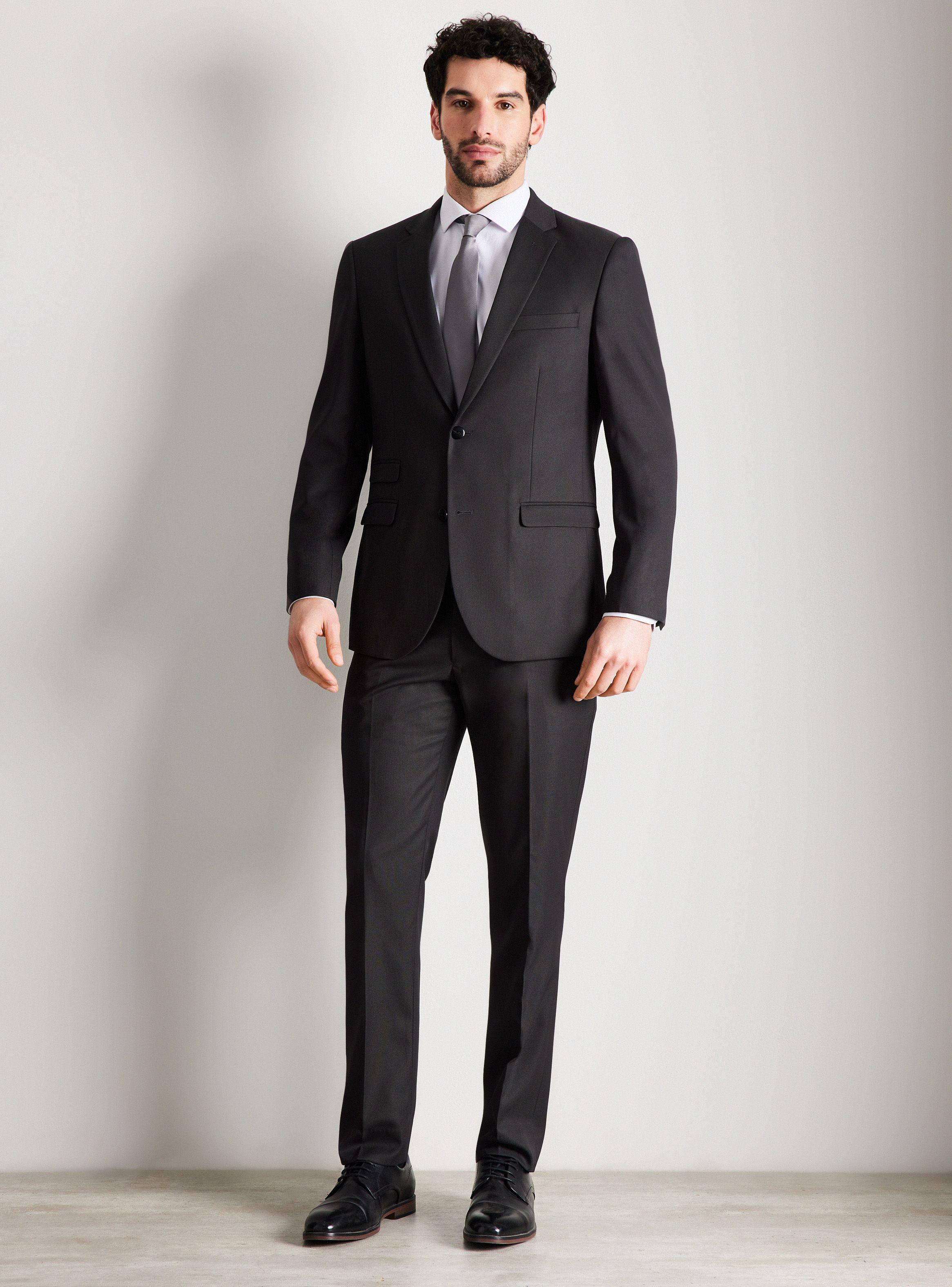 Traje Recto Tela Elastano Slim Fit-4