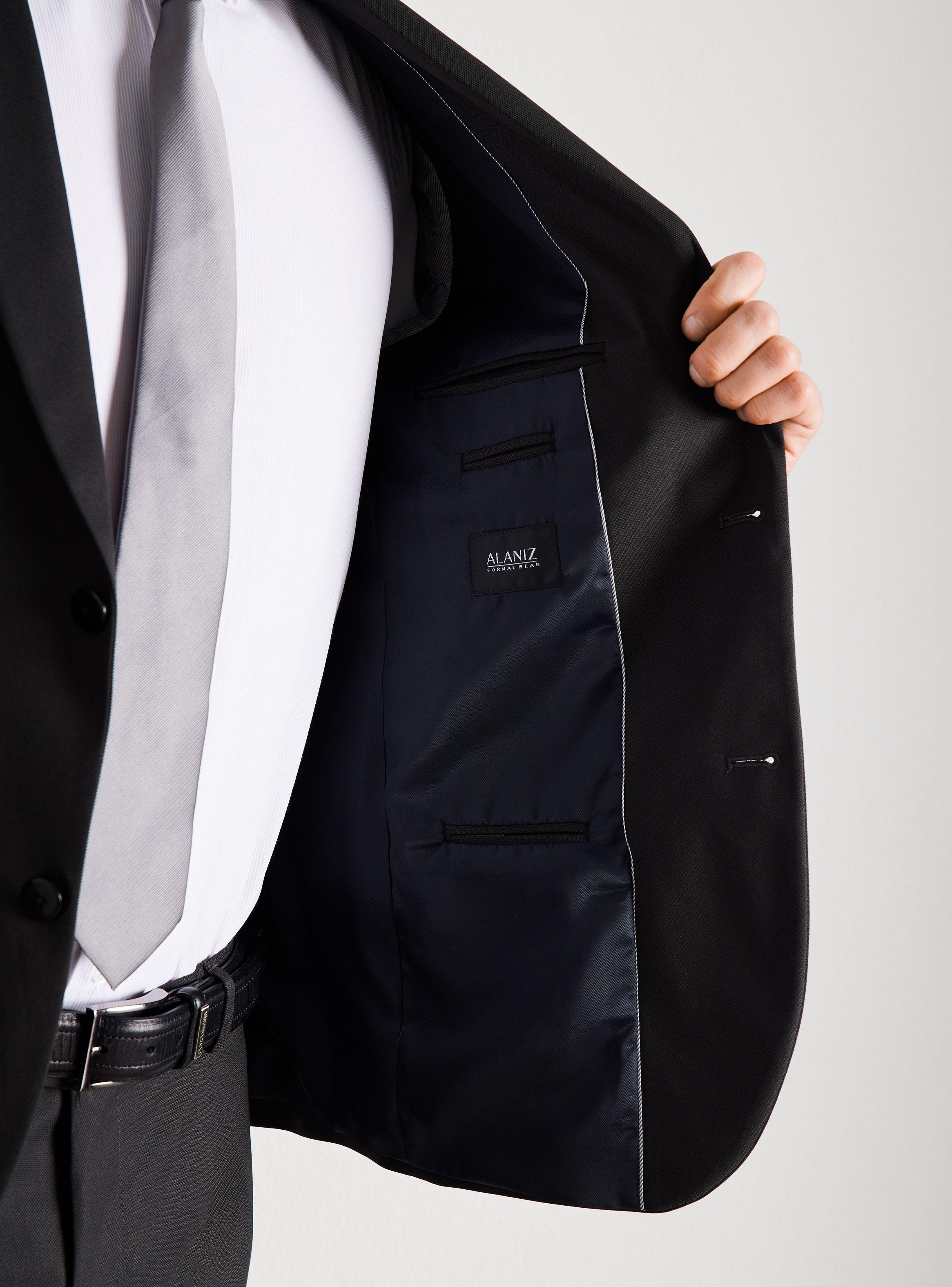 Traje Recto Tela Elastano Slim Fit-3