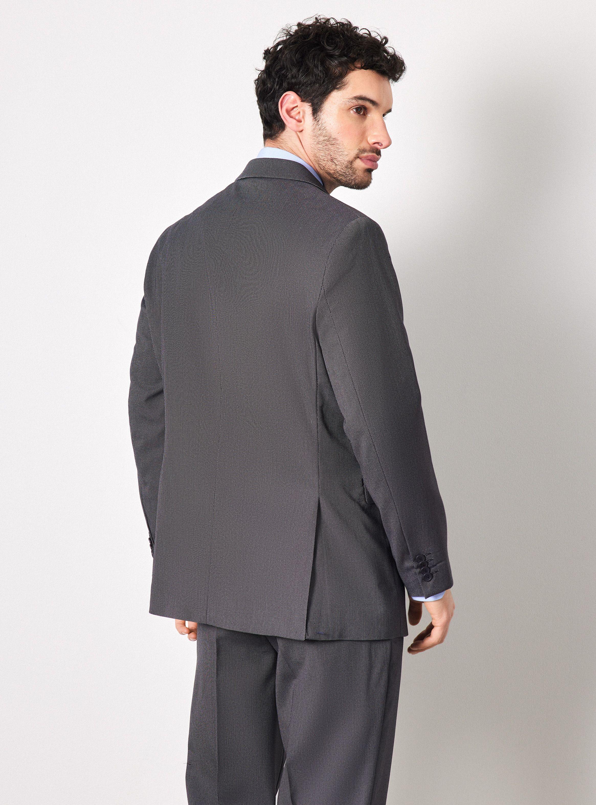 Traje Recto Regular Fit Fantasia Diseño Ojo Perdiz-1