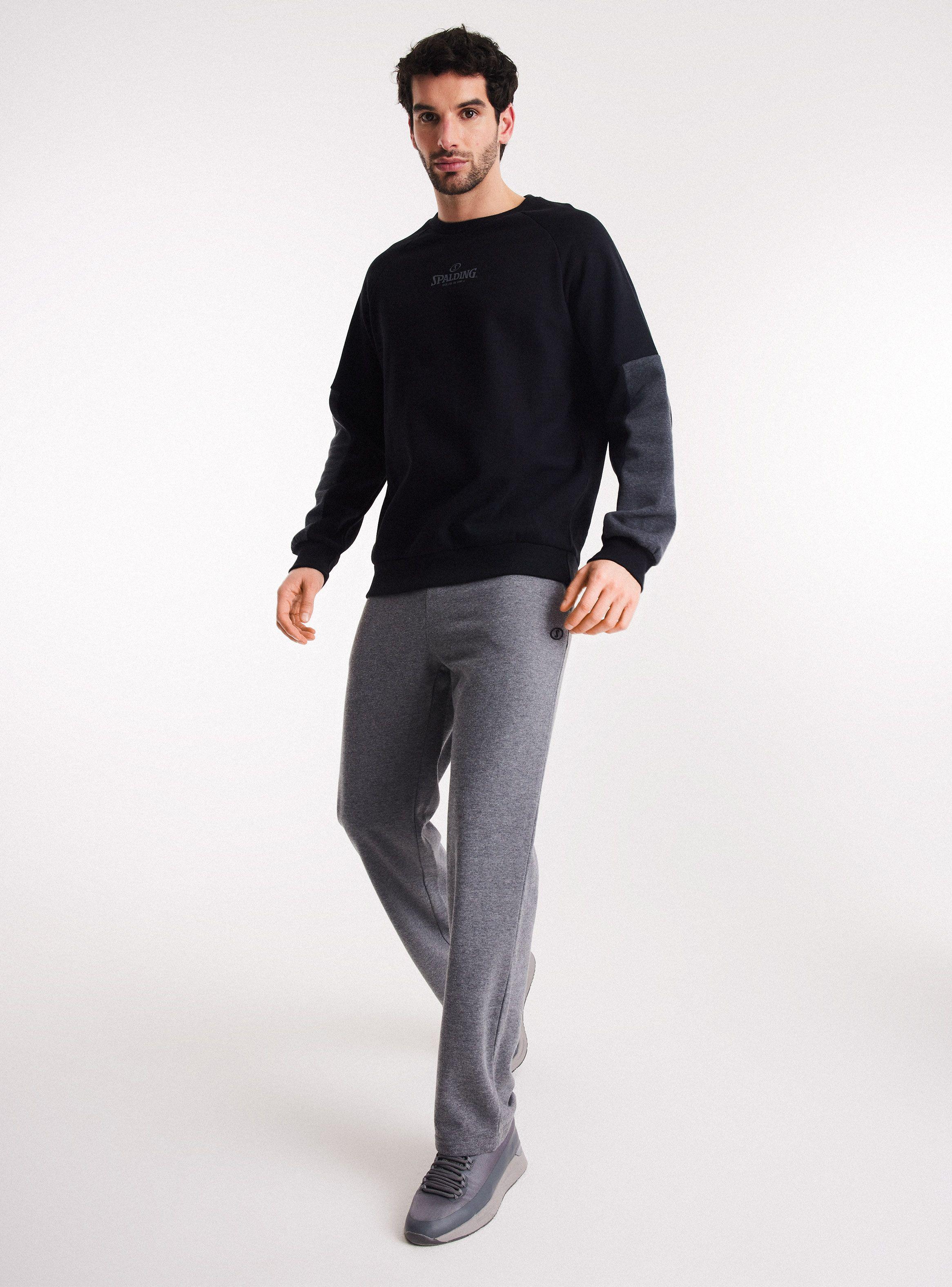 Polerón Crew Neck Paneles Contrastes de Spalding