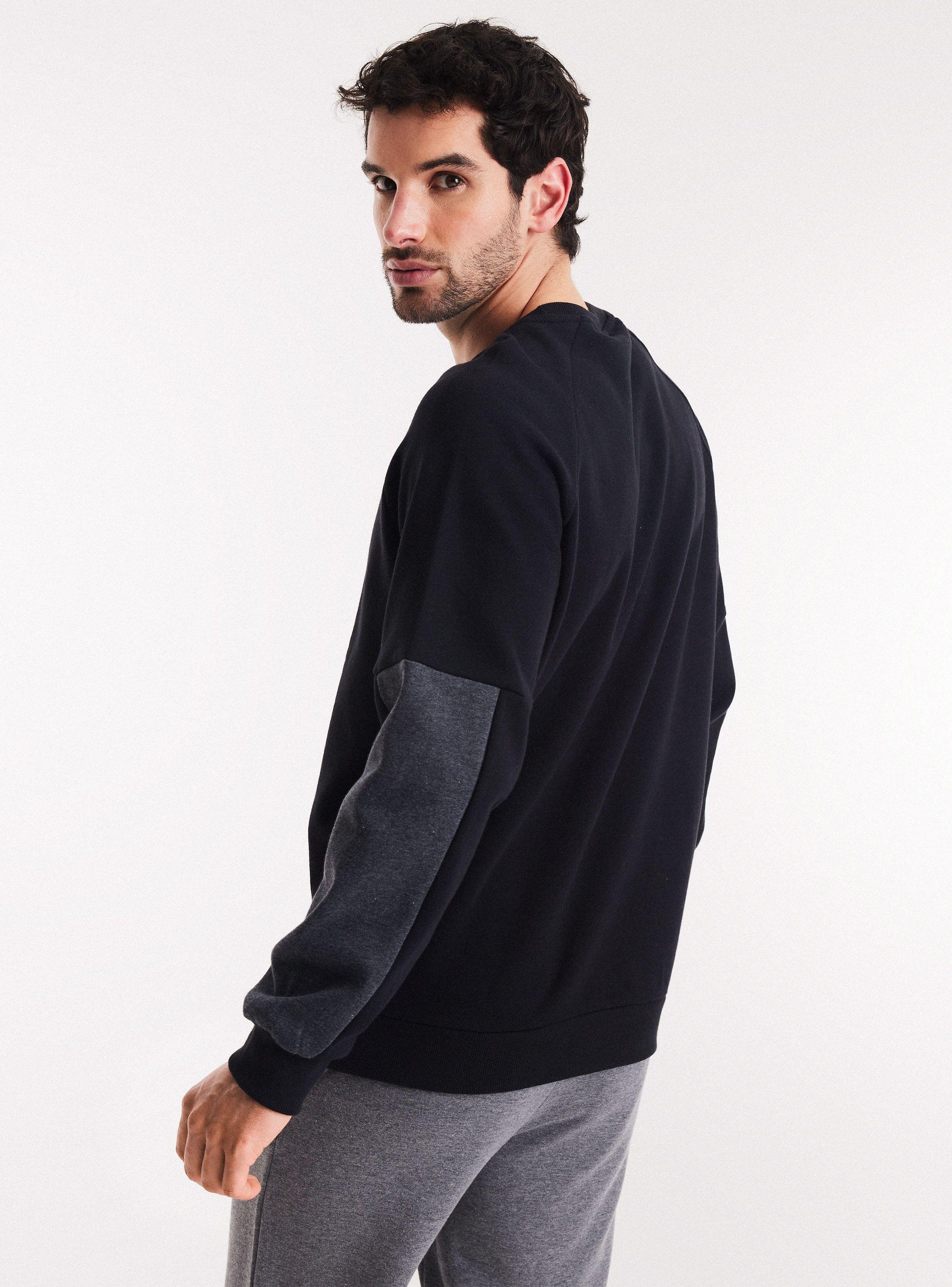 Polerón Crew Neck Paneles Contrastes de Spalding
