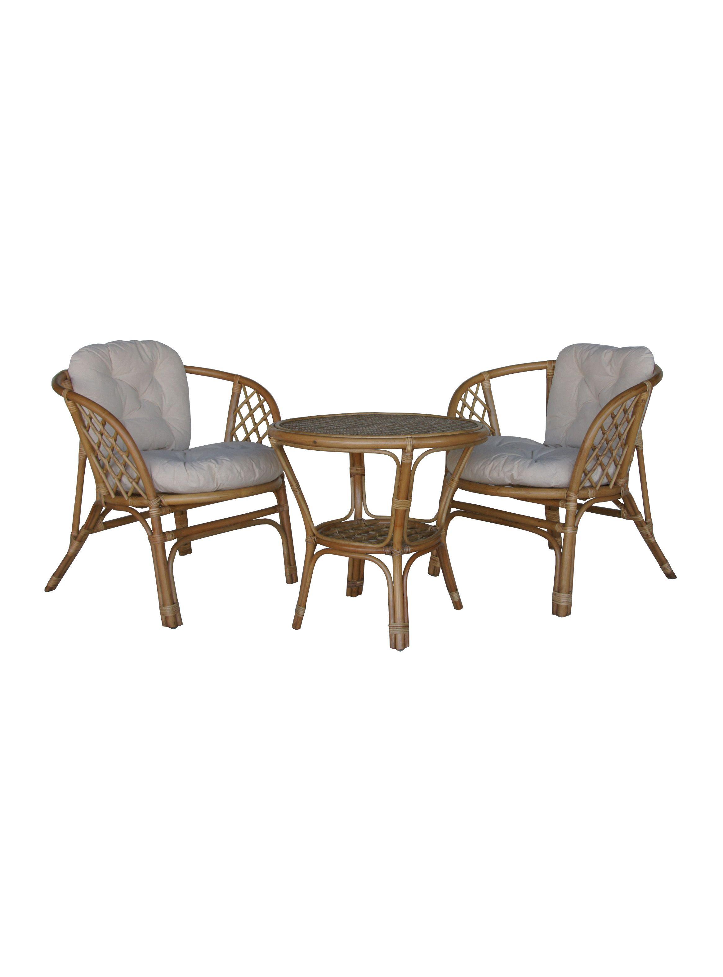 Set de Bistro Boho Ratán Natural Calix-1