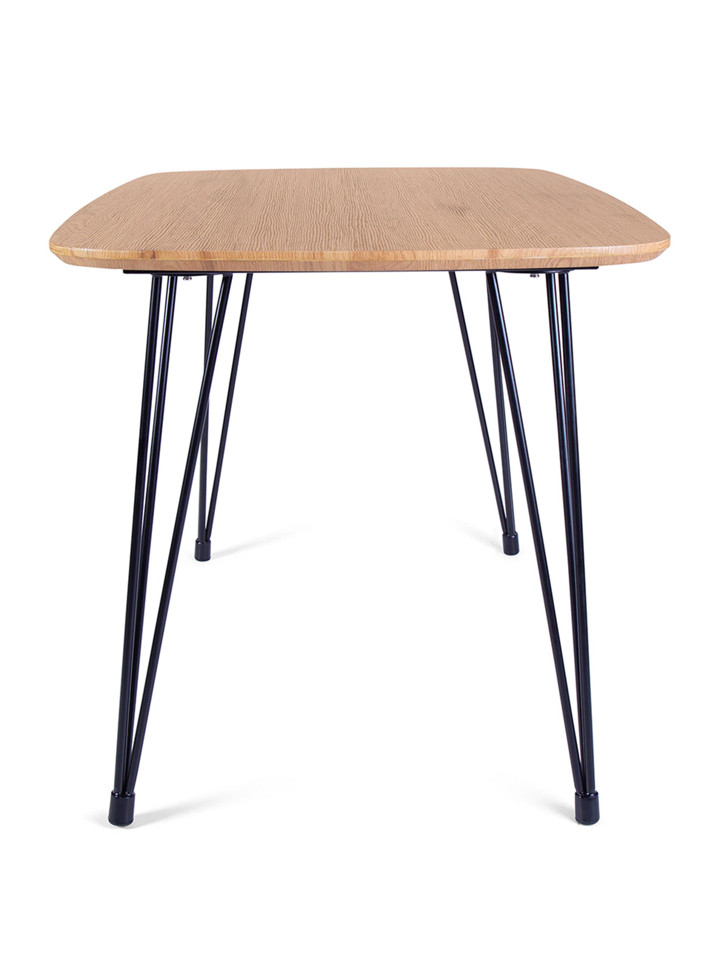Mesa Asimétrika de Comedor Hairpin Rectangular 120 cm-4