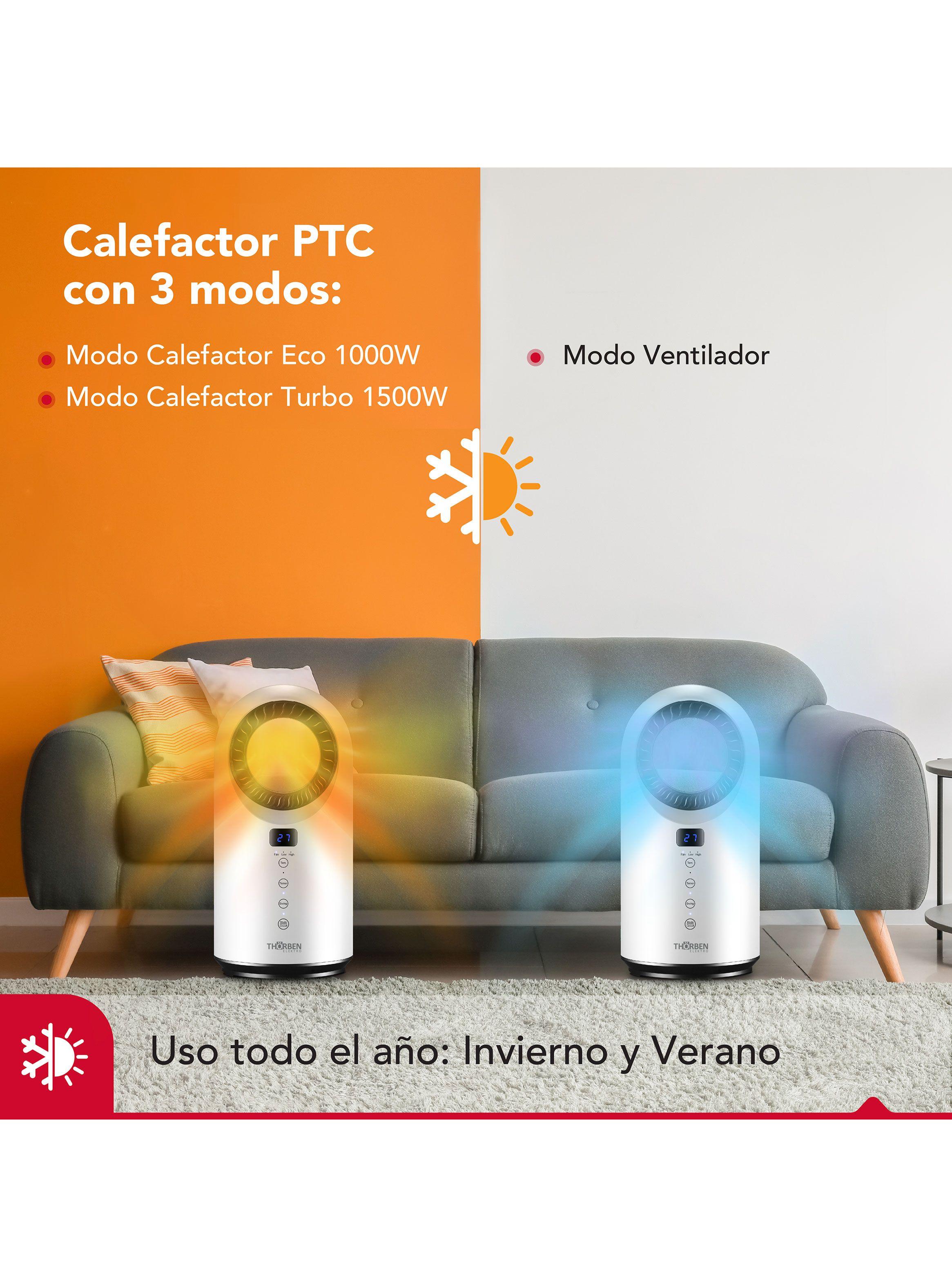 Calefactor sin Aspas 1500W Thor Cyclope 2 en 1-7