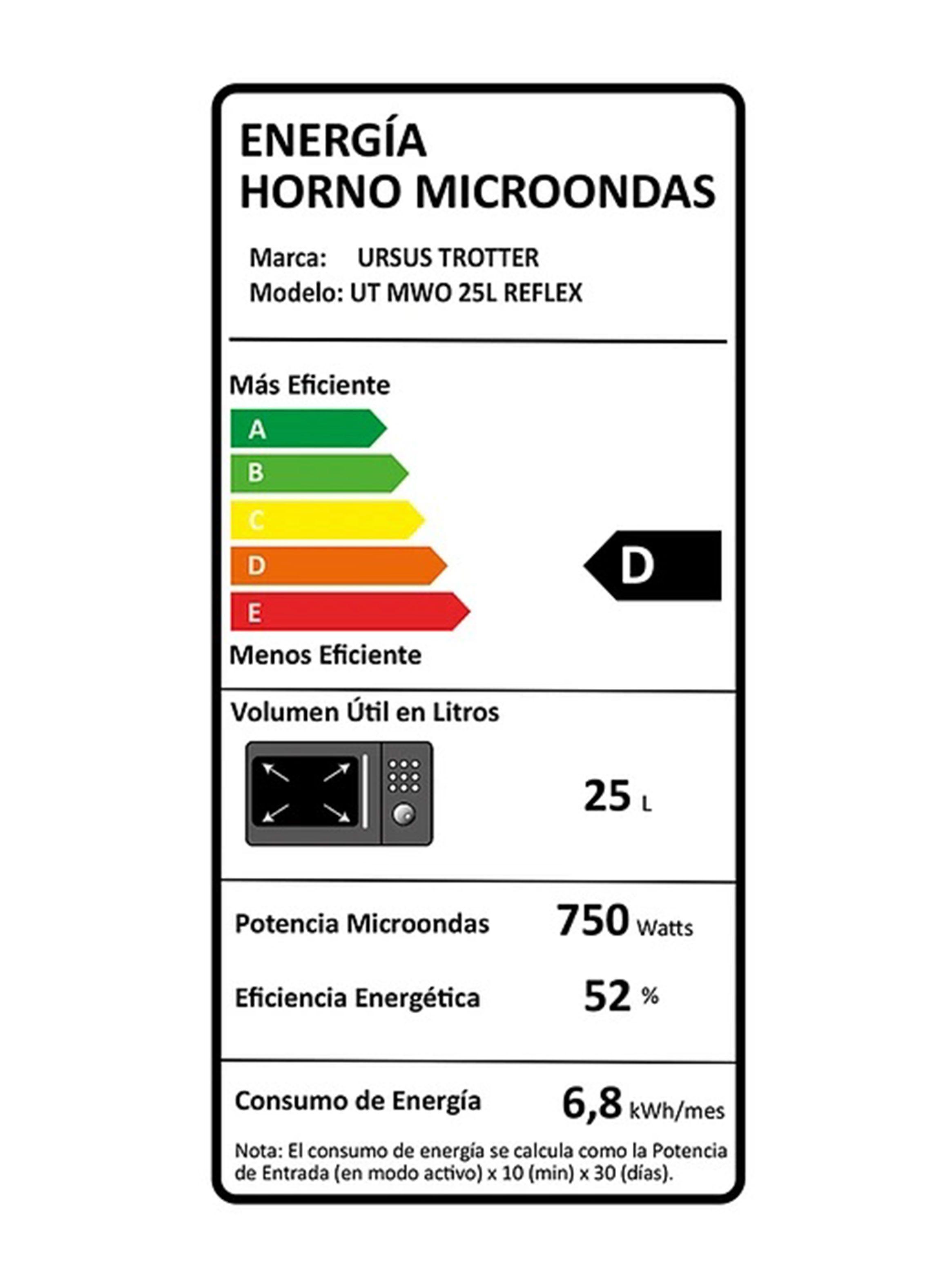 Horno Microondas Empotrable 24 Litros UT MWO 25L Reflex-2