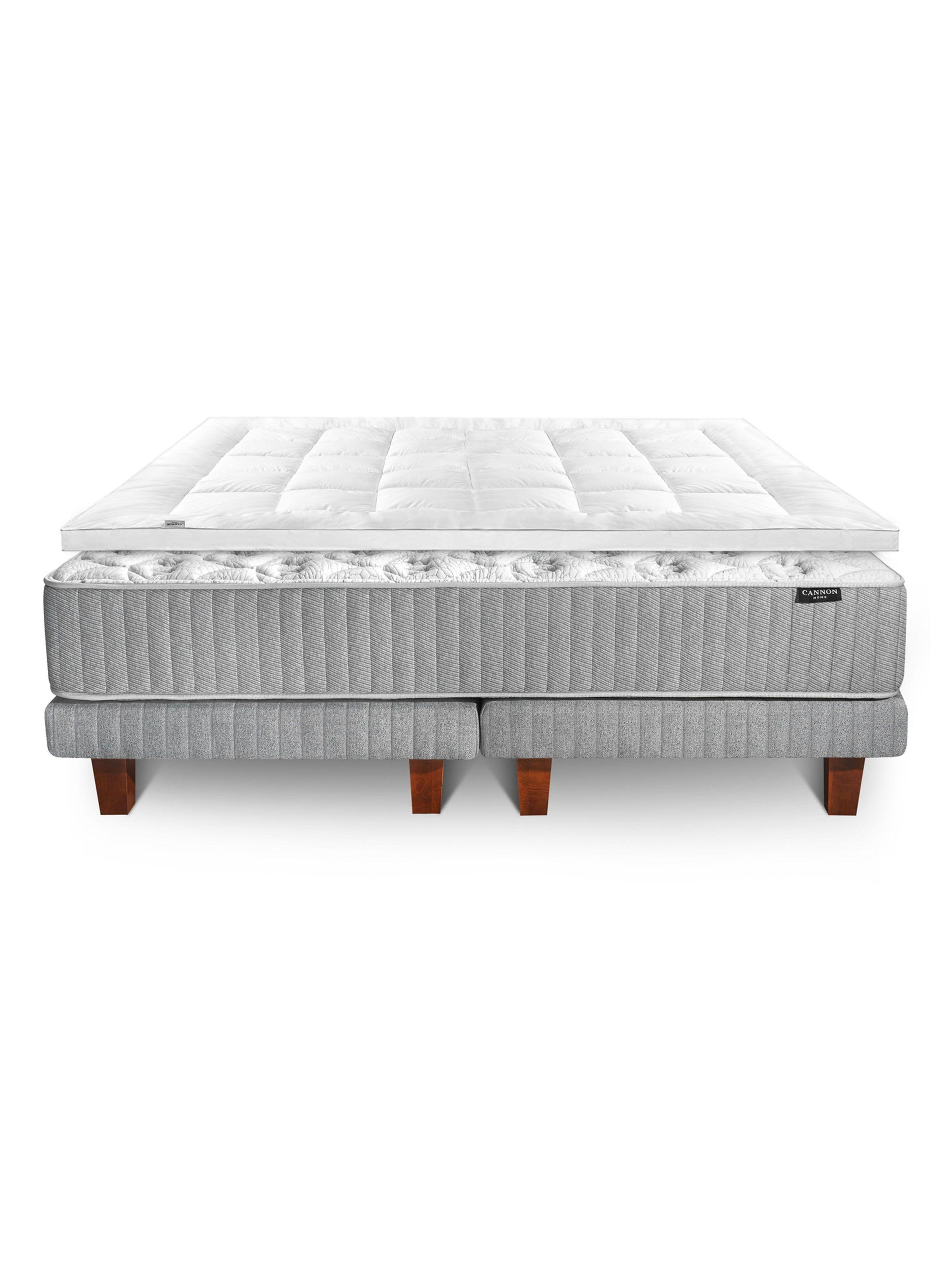Cama Europea Hybrid Cotton King + Topper Down Alternative-1