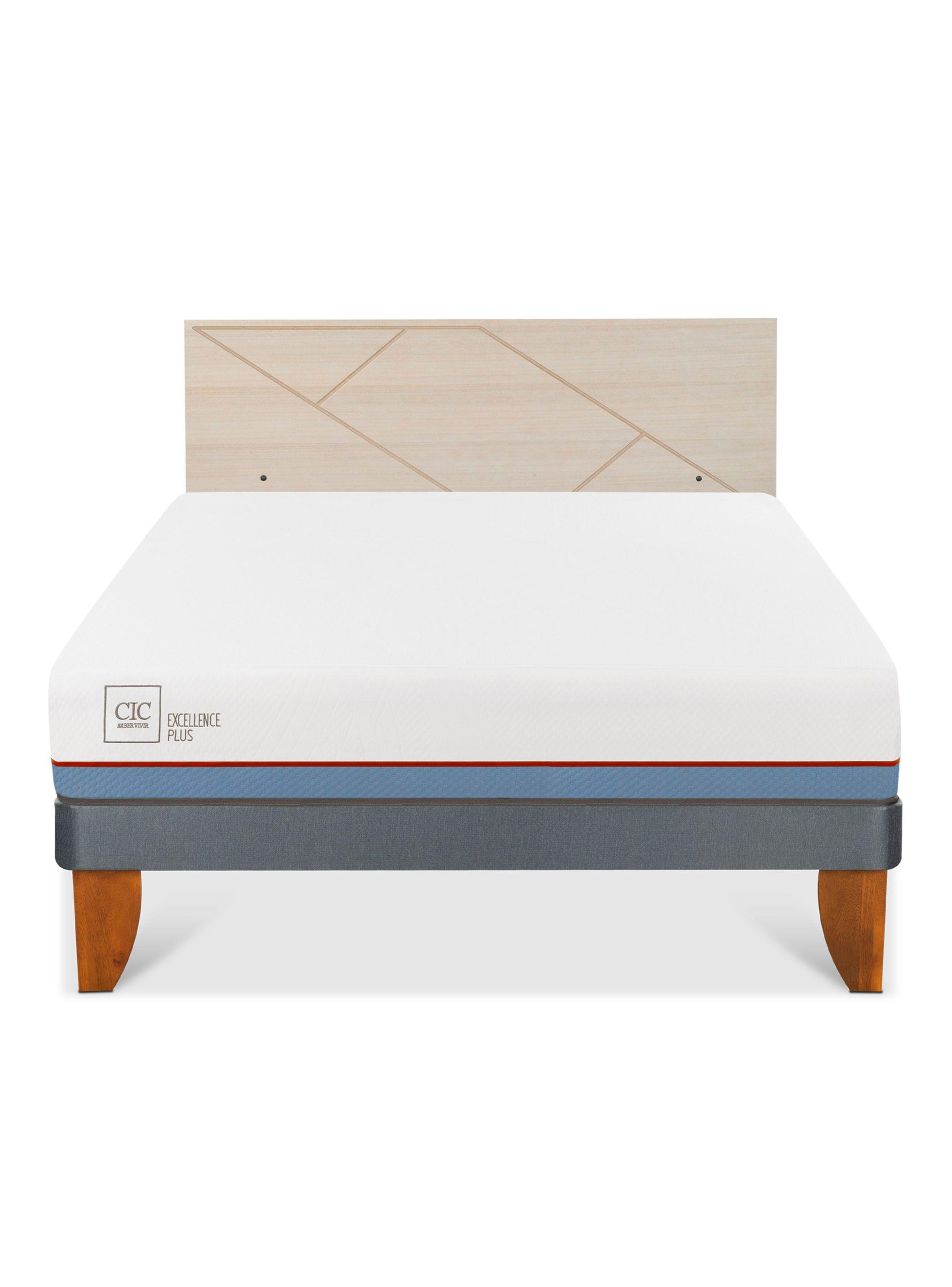 Cama Europea Excellence Plus 2 Plazas + Respaldo Villarrica Alpino-2