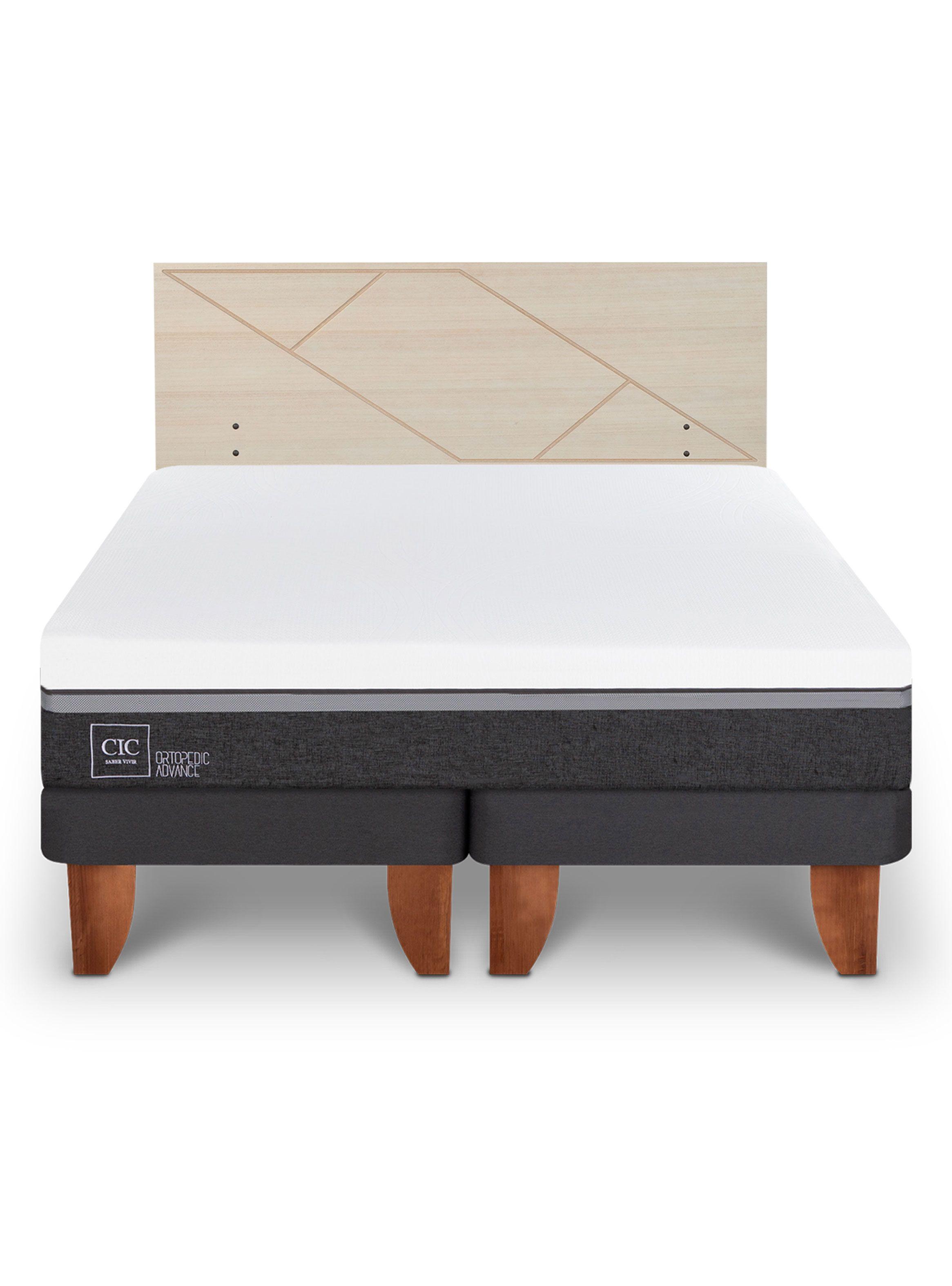 Cama Europea Ortopedic Advance 2 Plazas Base Dividida + Respaldo Villarrica Alpino-2