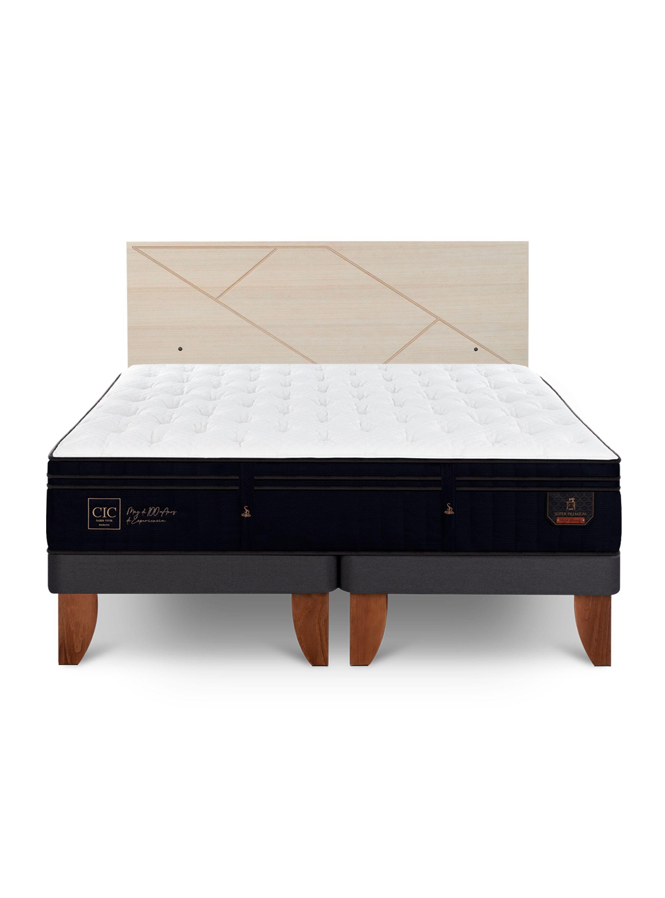 Cama Europea Súper Premium King + Respaldo Villarrica Alpino-2