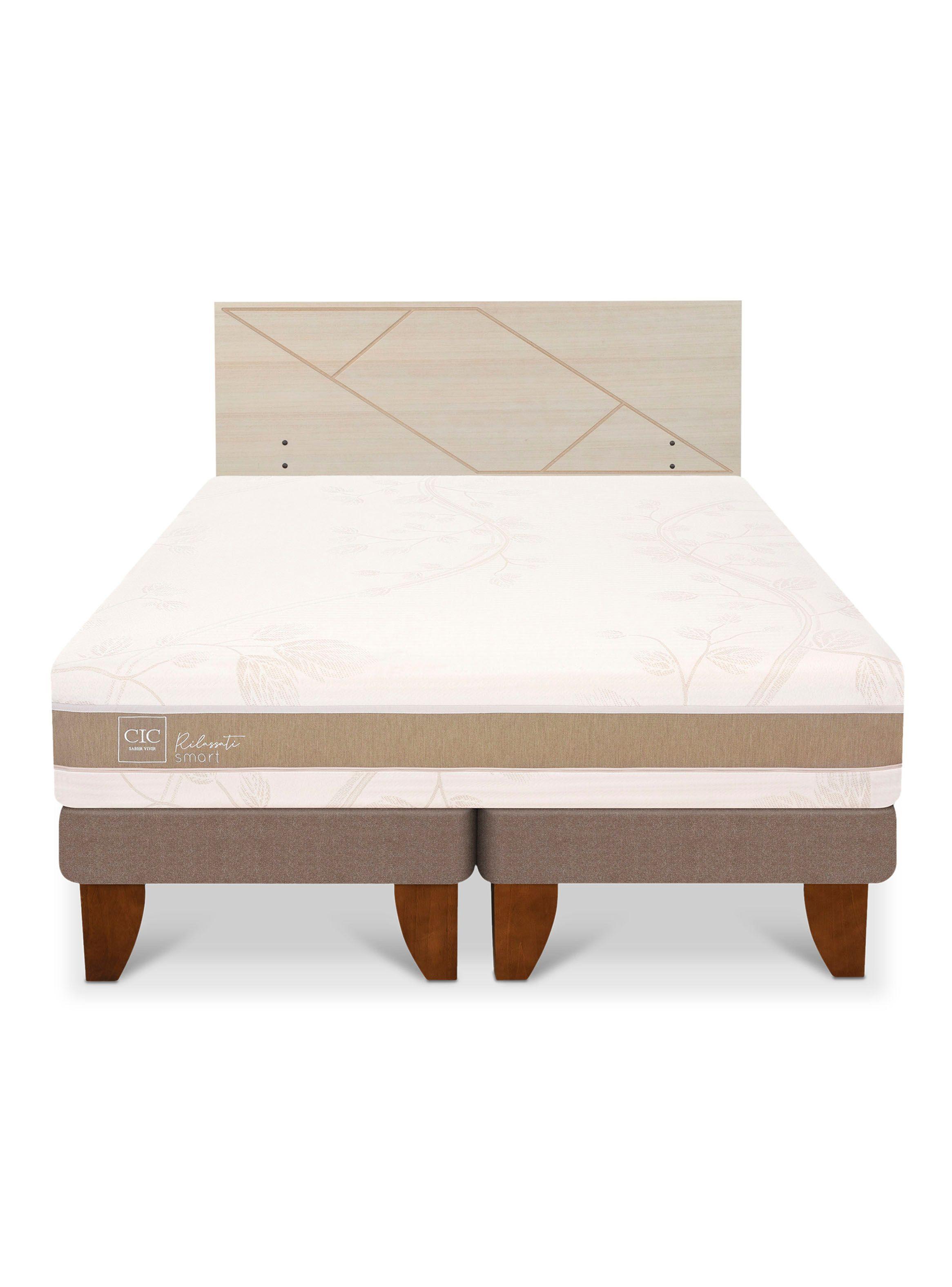 Cama Europea Rilassati Infinity 2 Plazas Base Dividida + Respaldo Villarrica Alpino-2