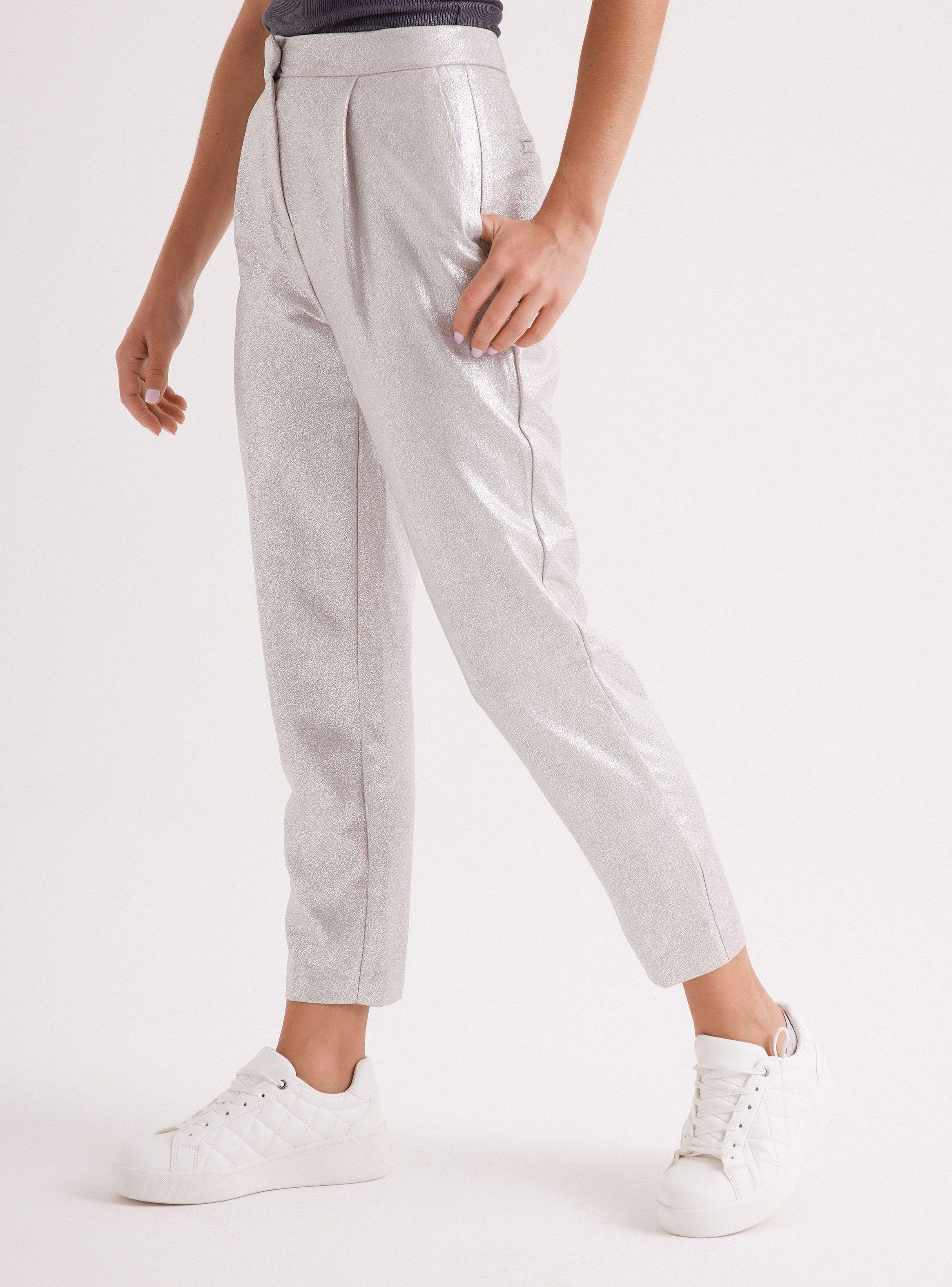Pantalón Tiro Medio Zara Talla 34-0