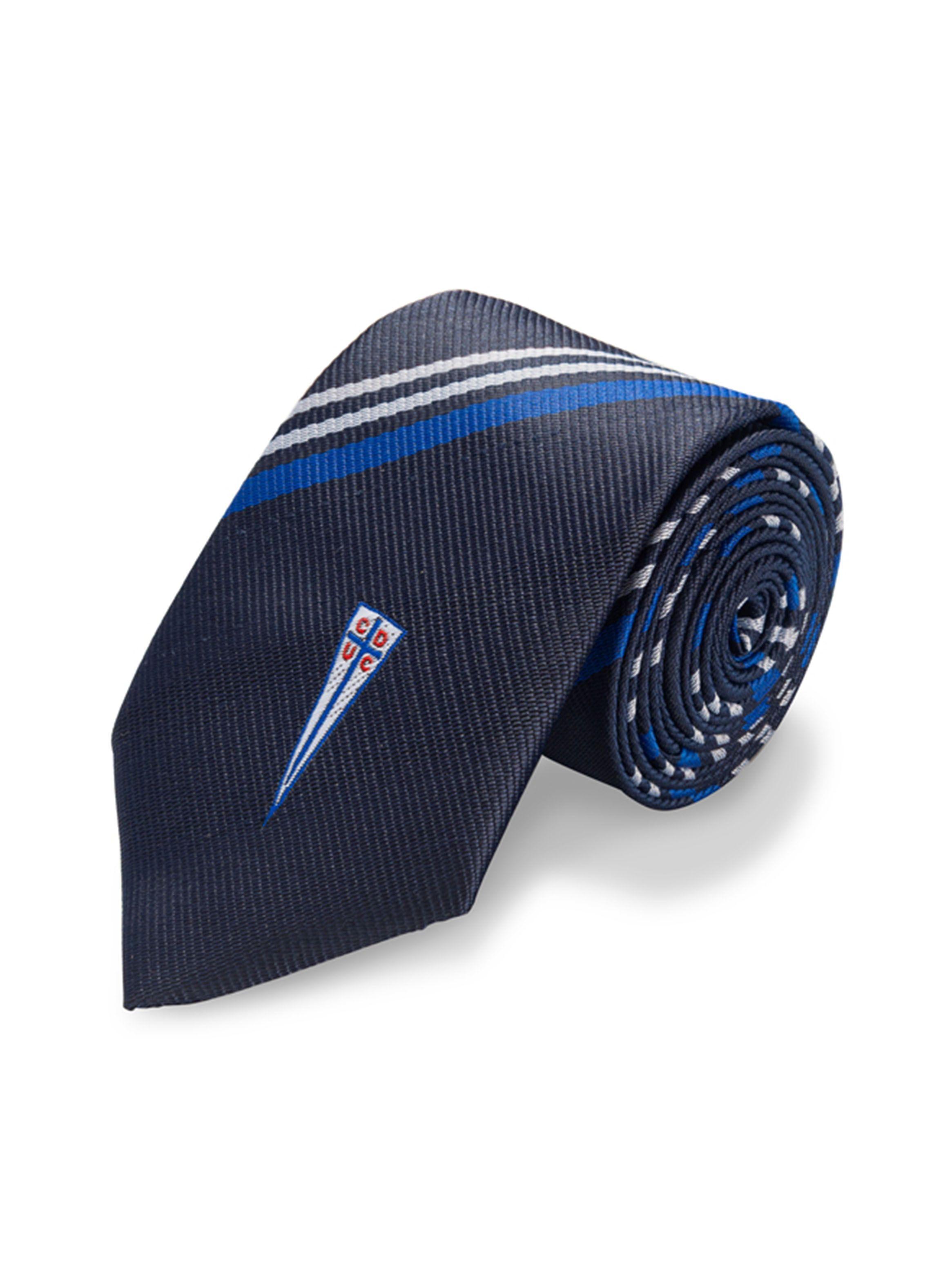 Corbata Sederías Santiago Universidad Católica Logo 6 cm-0