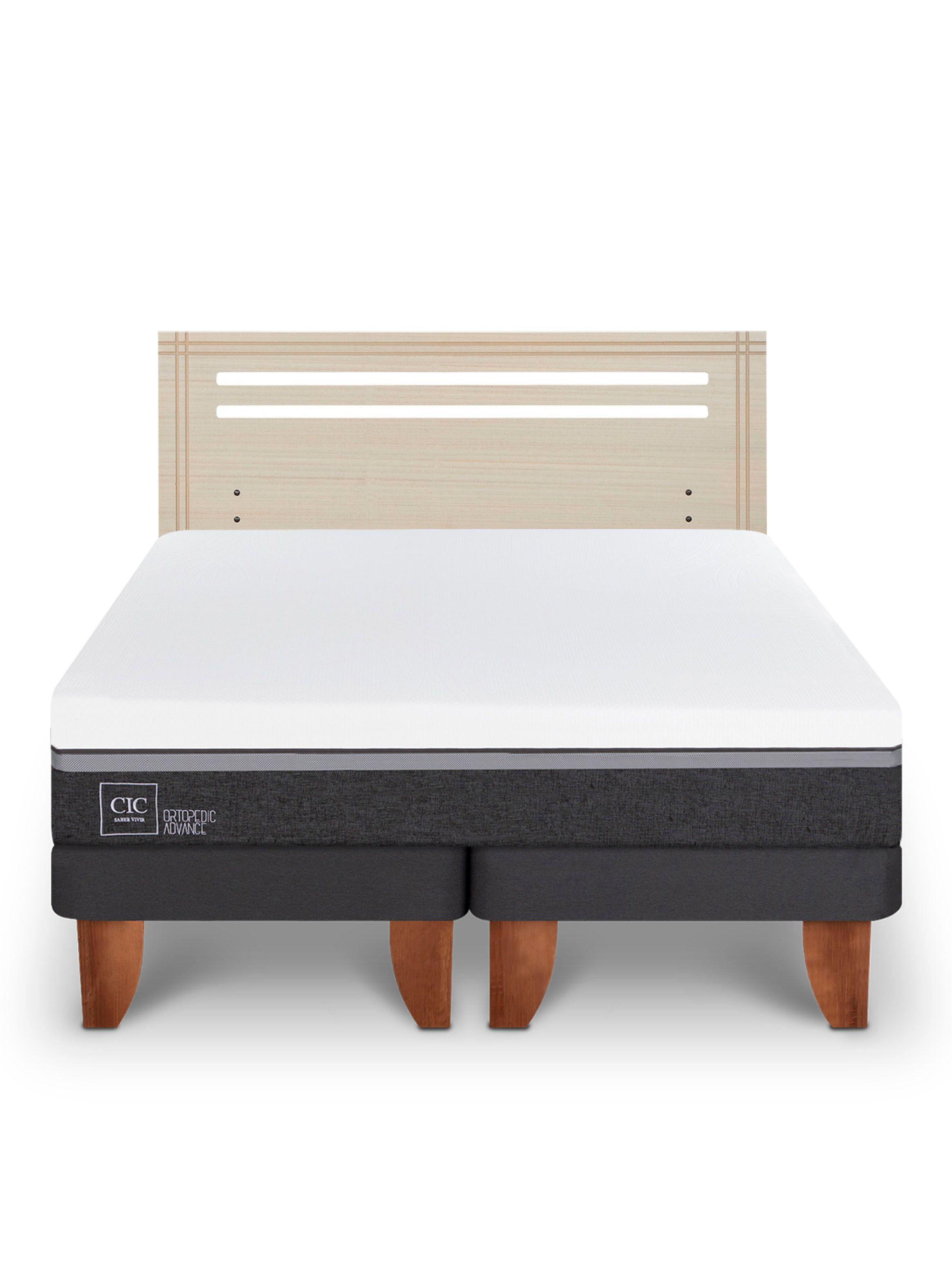 Cama Europea Ortopedic Advance 2 Plazas Base Dividida + Respaldo Múnich Alpino-2