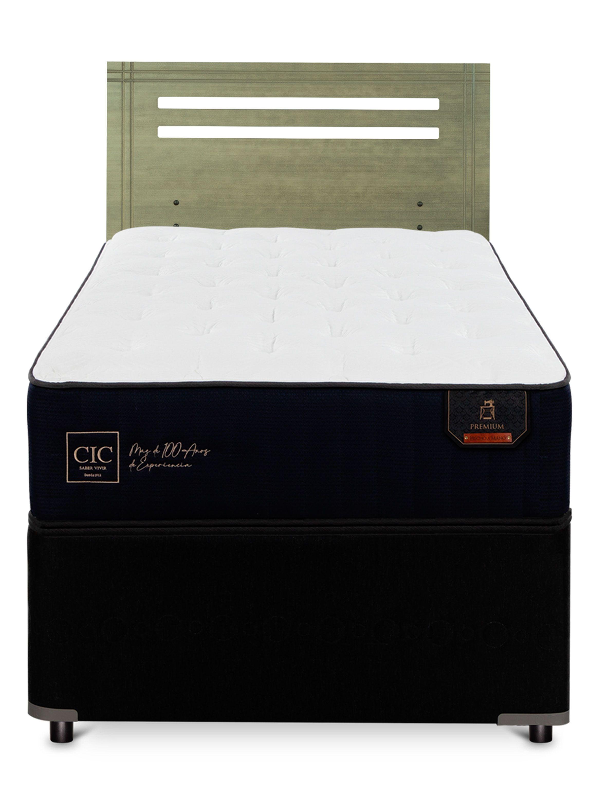 Diván Premium Black 1.5 Plazas Respaldo Múnich Olivo-2