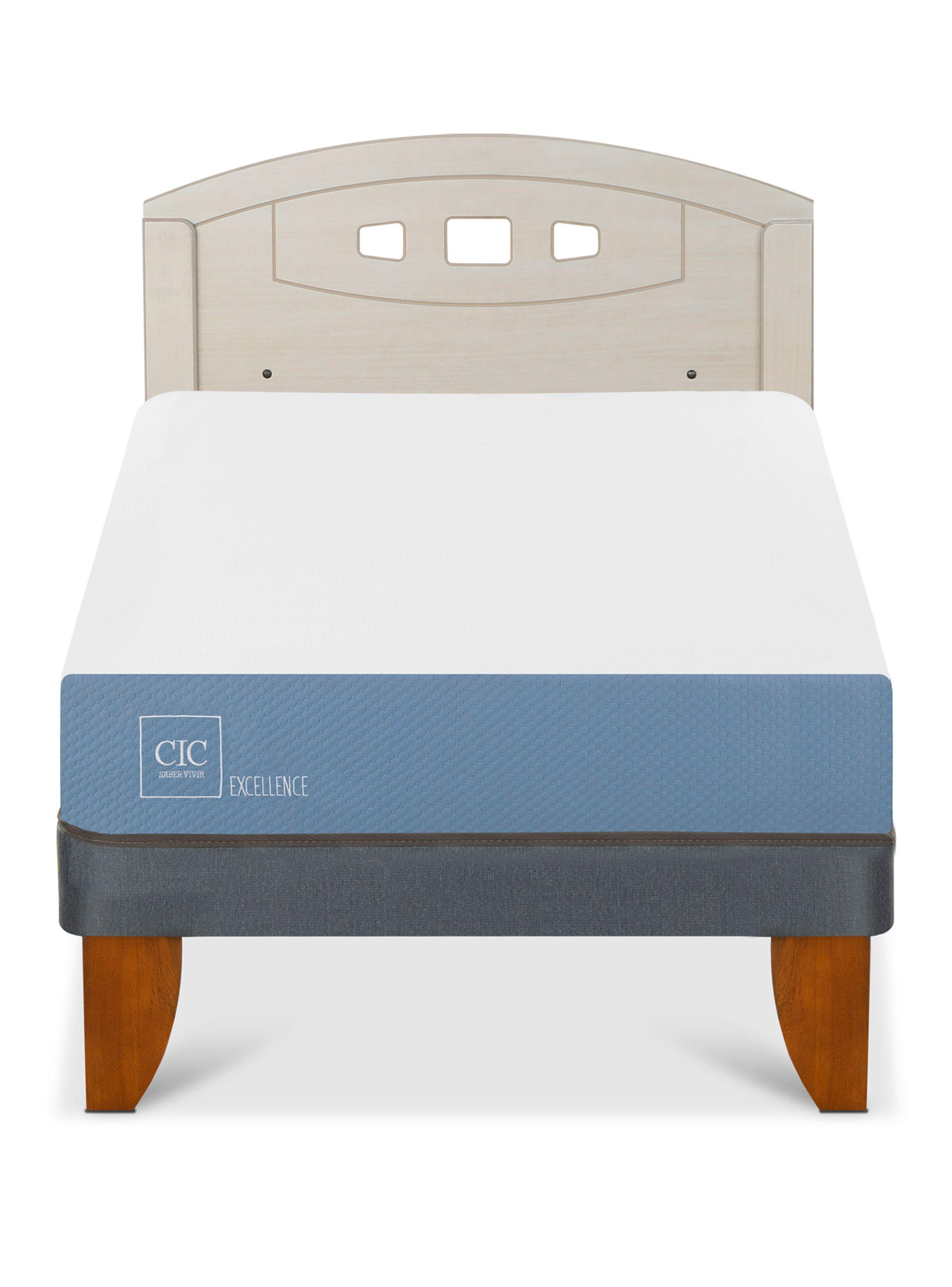 Cama Europea Excellence 1.5 Plazas + Respaldo Gales Alpino-2
