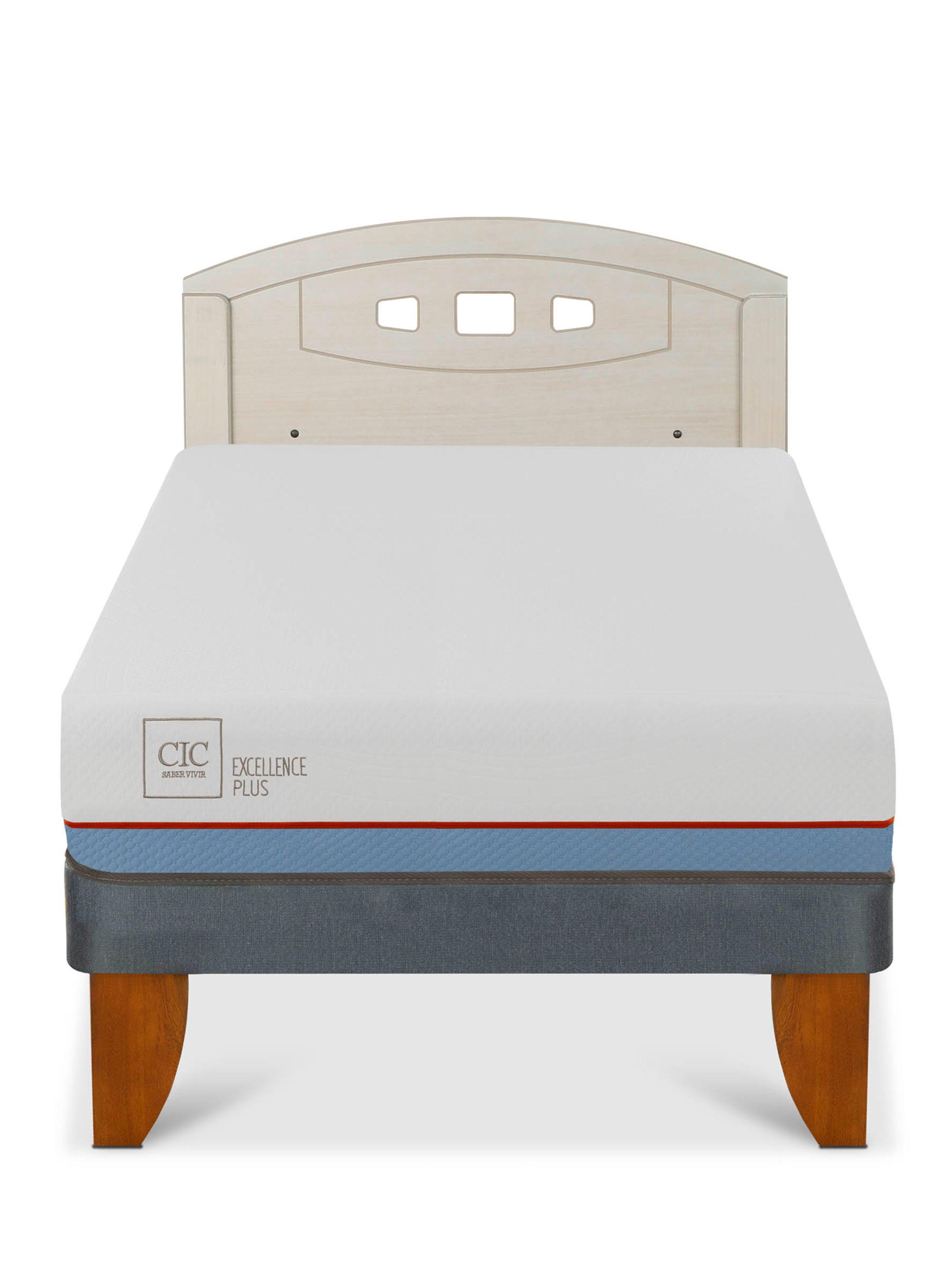 Cama Europea Excellence Plus 1.5 Plazas + Respaldo Gales Alpino-2