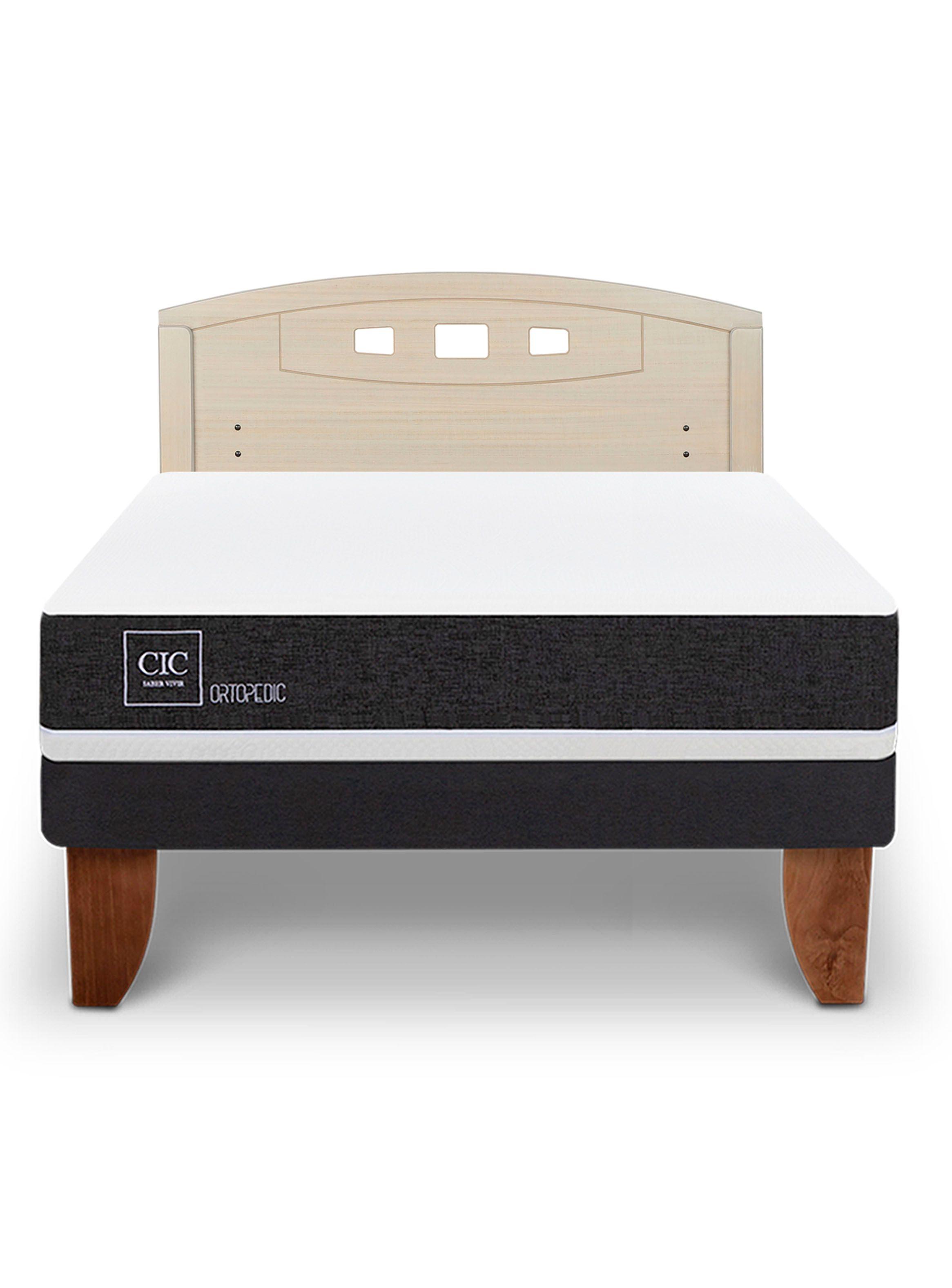 Cama Europea Ortopedic 2 Plazas + Respaldo Gales Alpino-2
