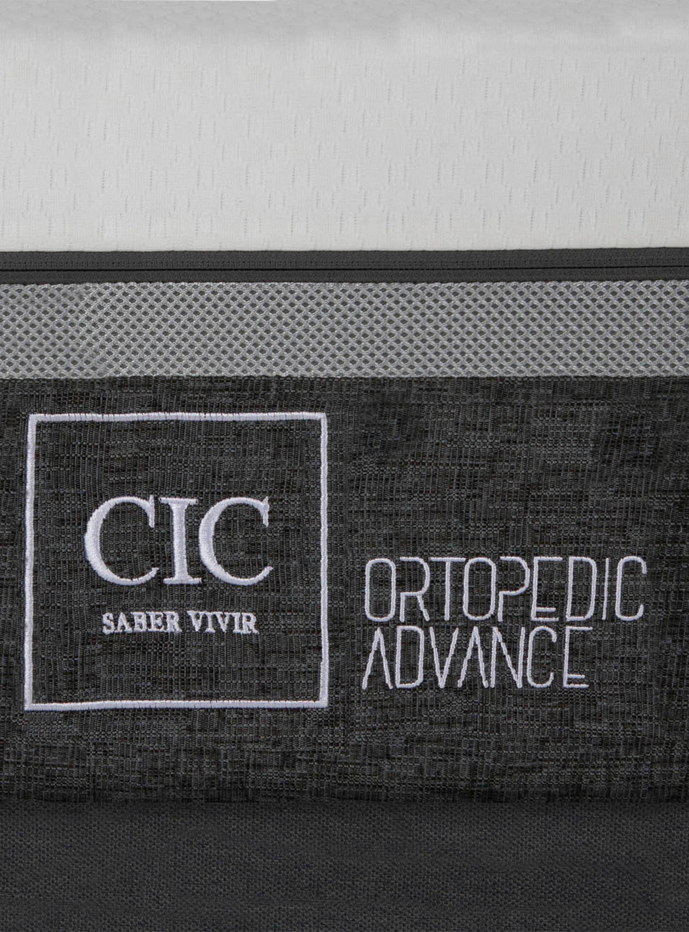 Cama Europea Ortopedic Advance 1.5 Plazas + Respaldo Dublín Negro-5