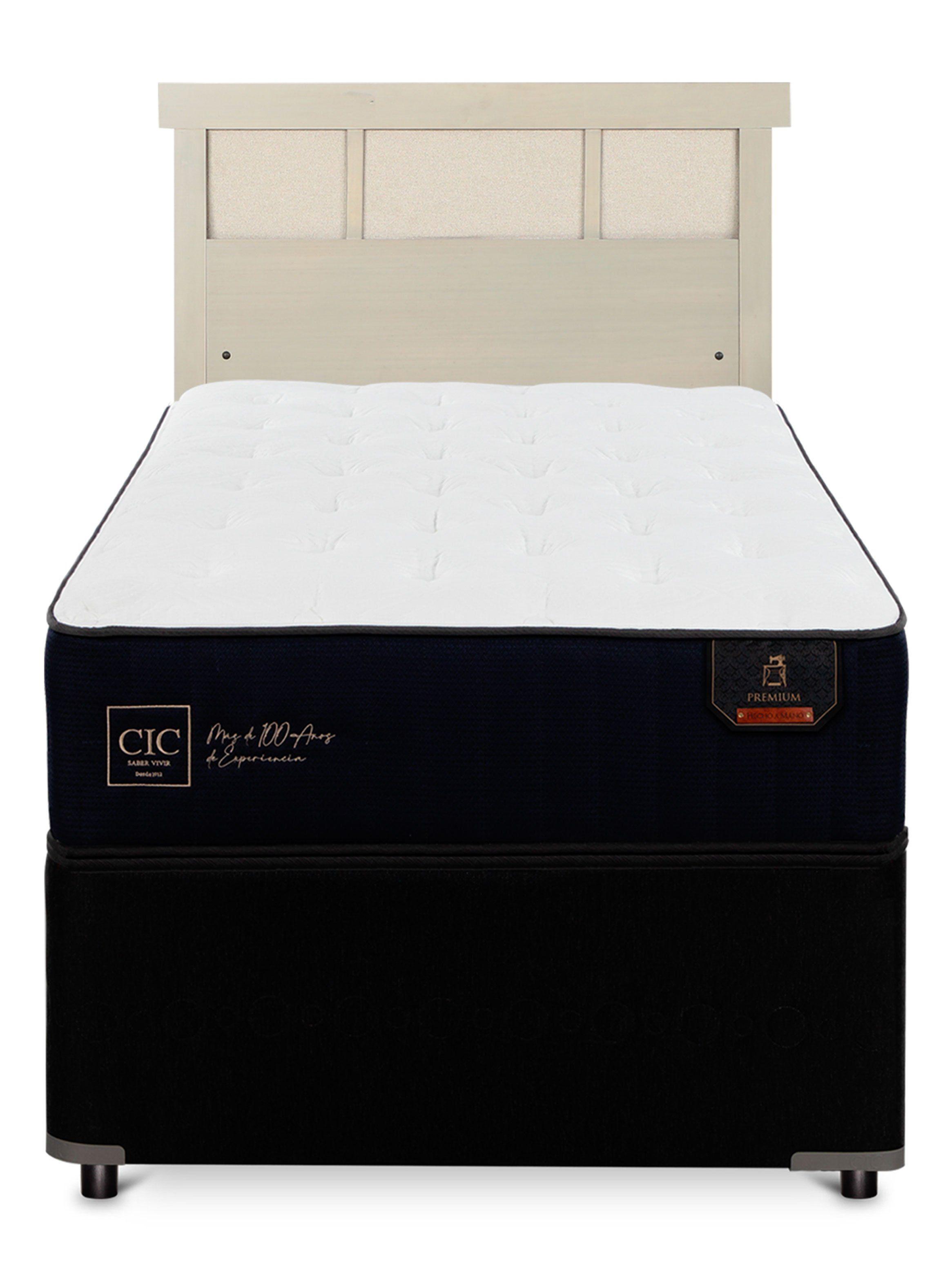 Diván Premium Black 1.5 Plazas Respaldo Dublín Alpino-2