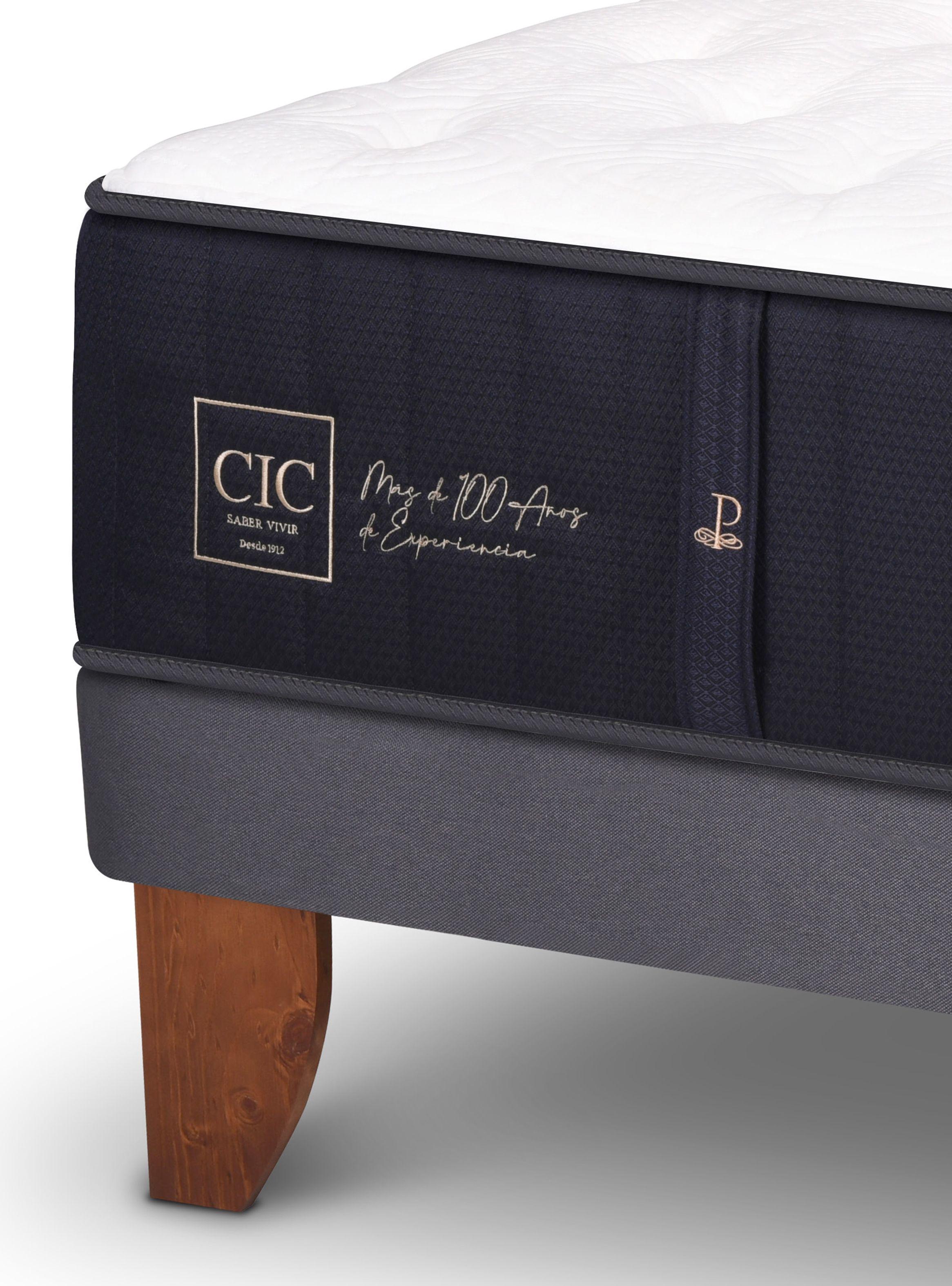 Cama Europea Premium King + Respaldo Dublín Alpino-3