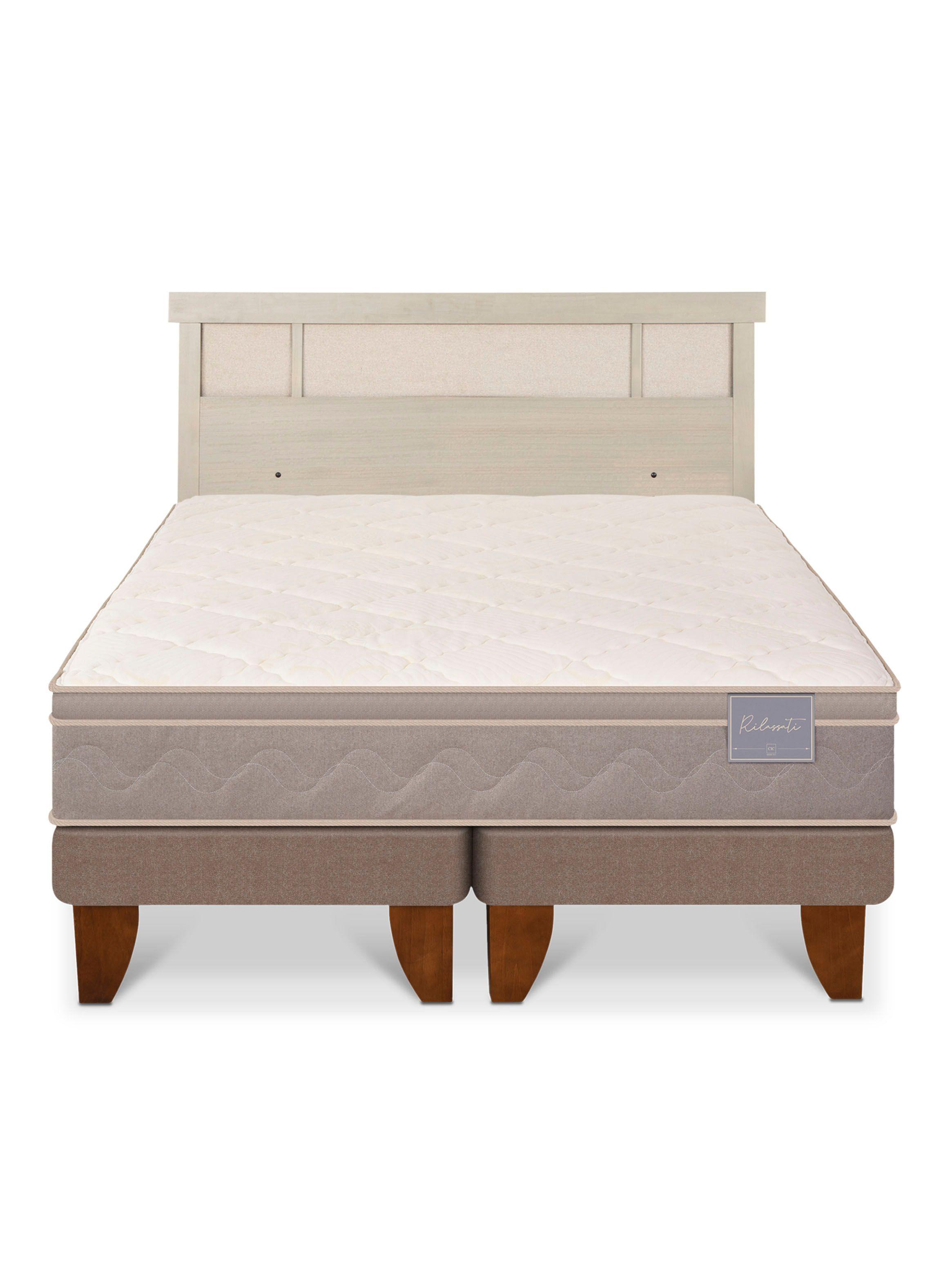 Cama Europea Rilassati King + Respaldo Dublín Alpino-2
