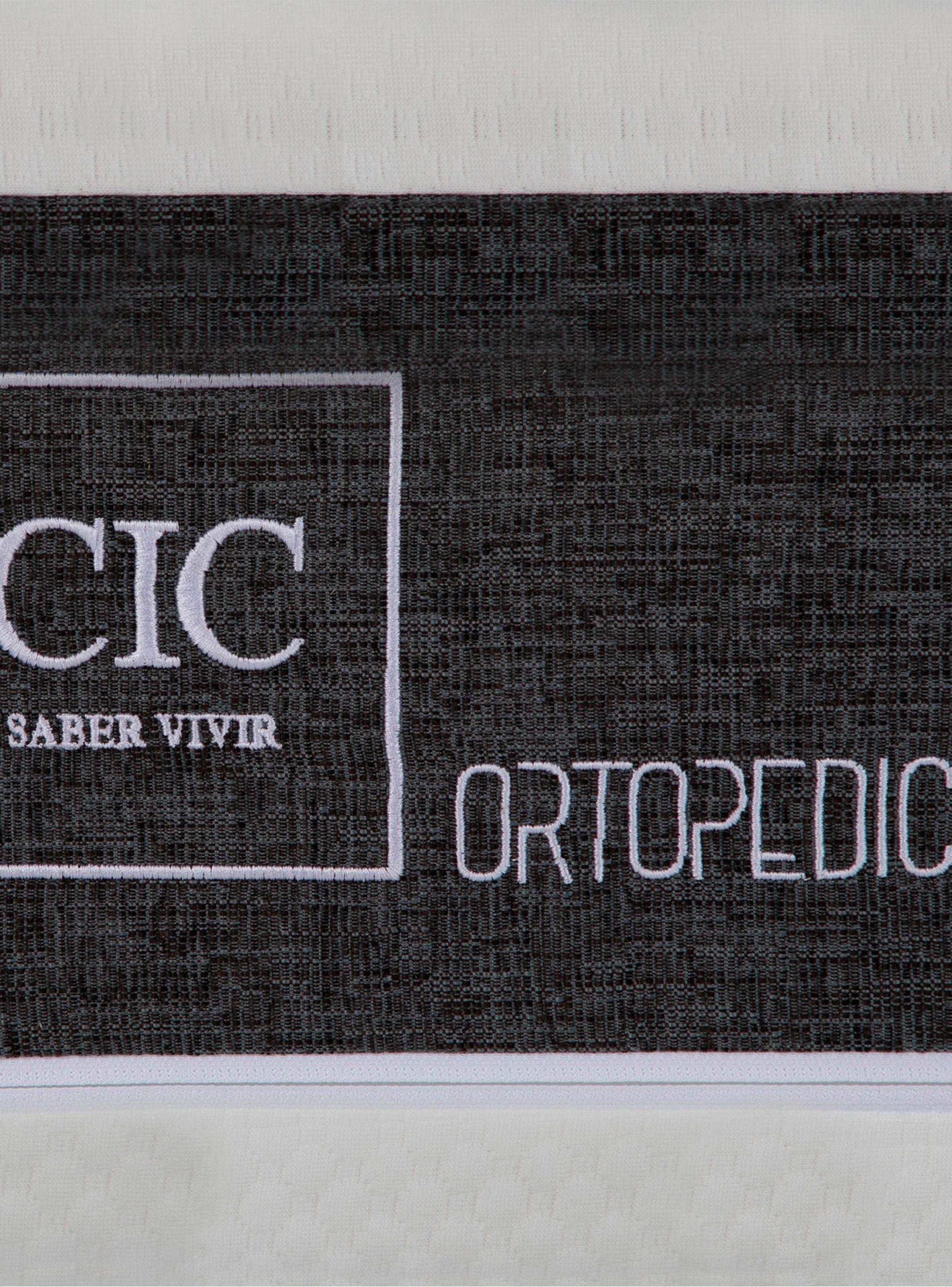 Cama Europea Ortopedic 1.5 Plazas + Respaldo Torino Negro-5