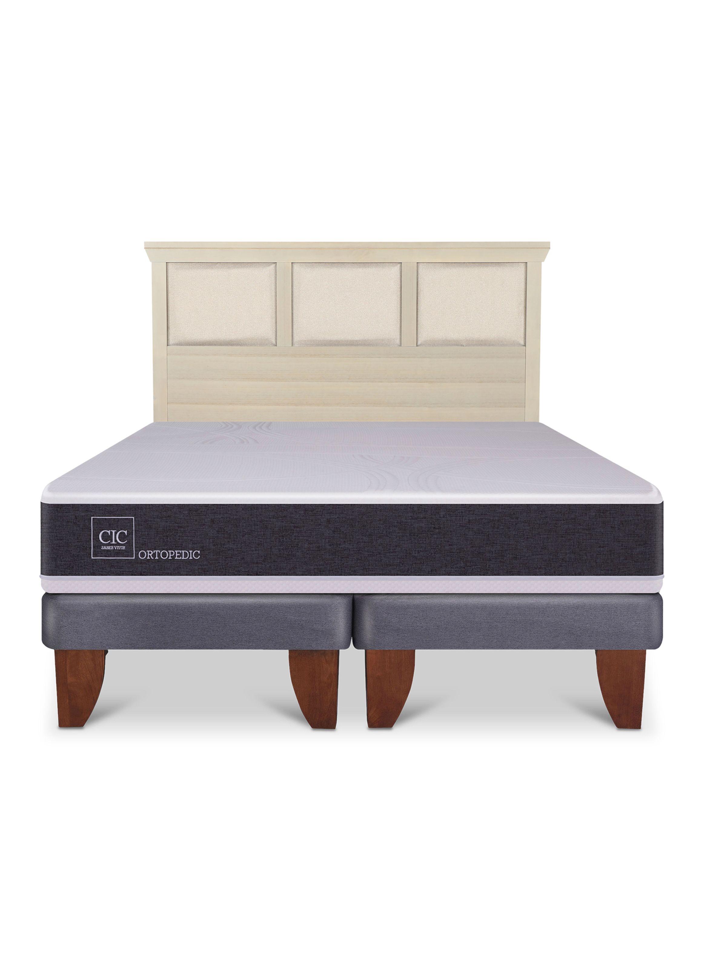 Cama Europea Ortopedic King + Respaldo Torino Alpino-2
