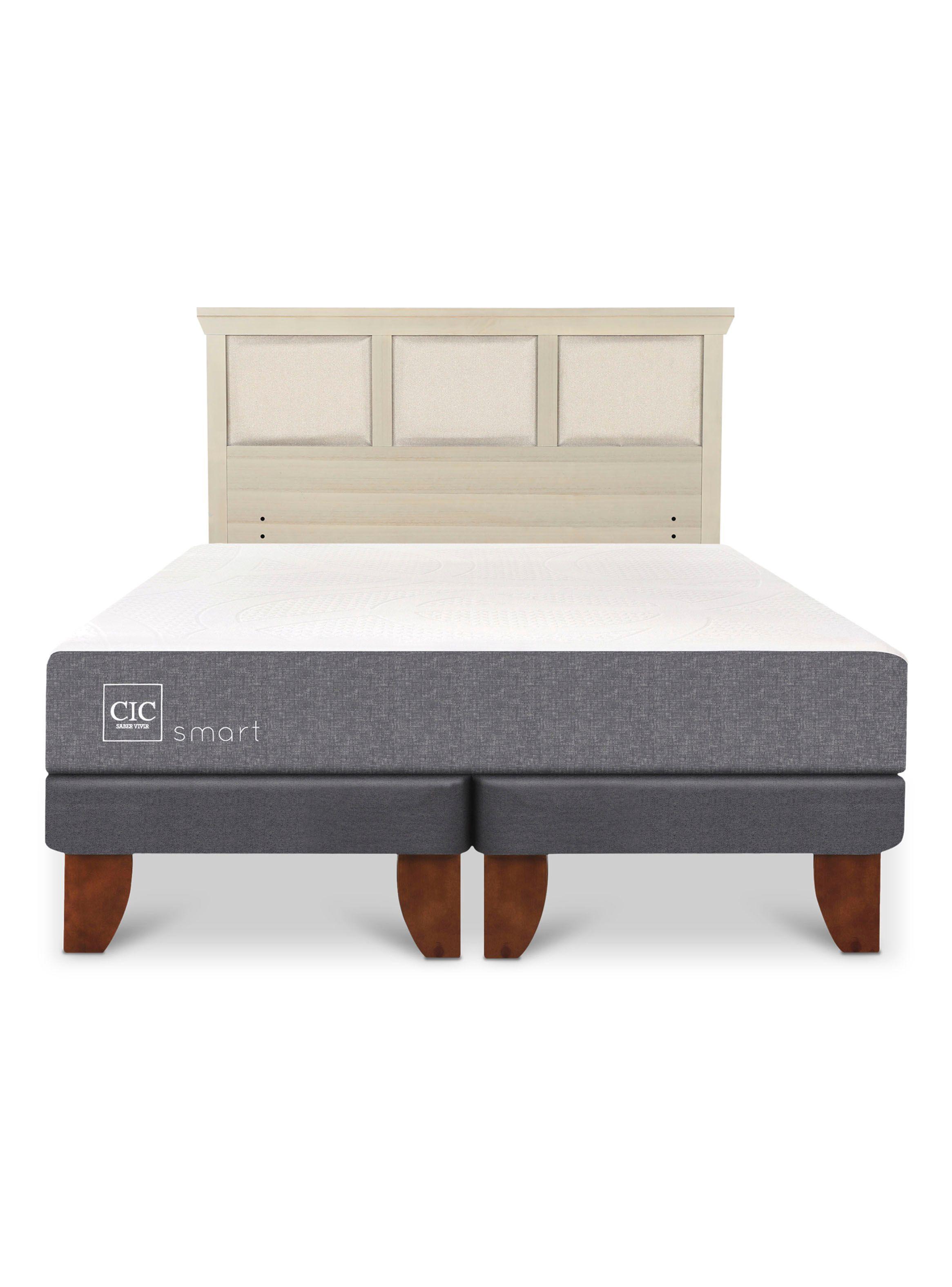 Cama Europea Smart King + Respaldo Torino Alpino-2
