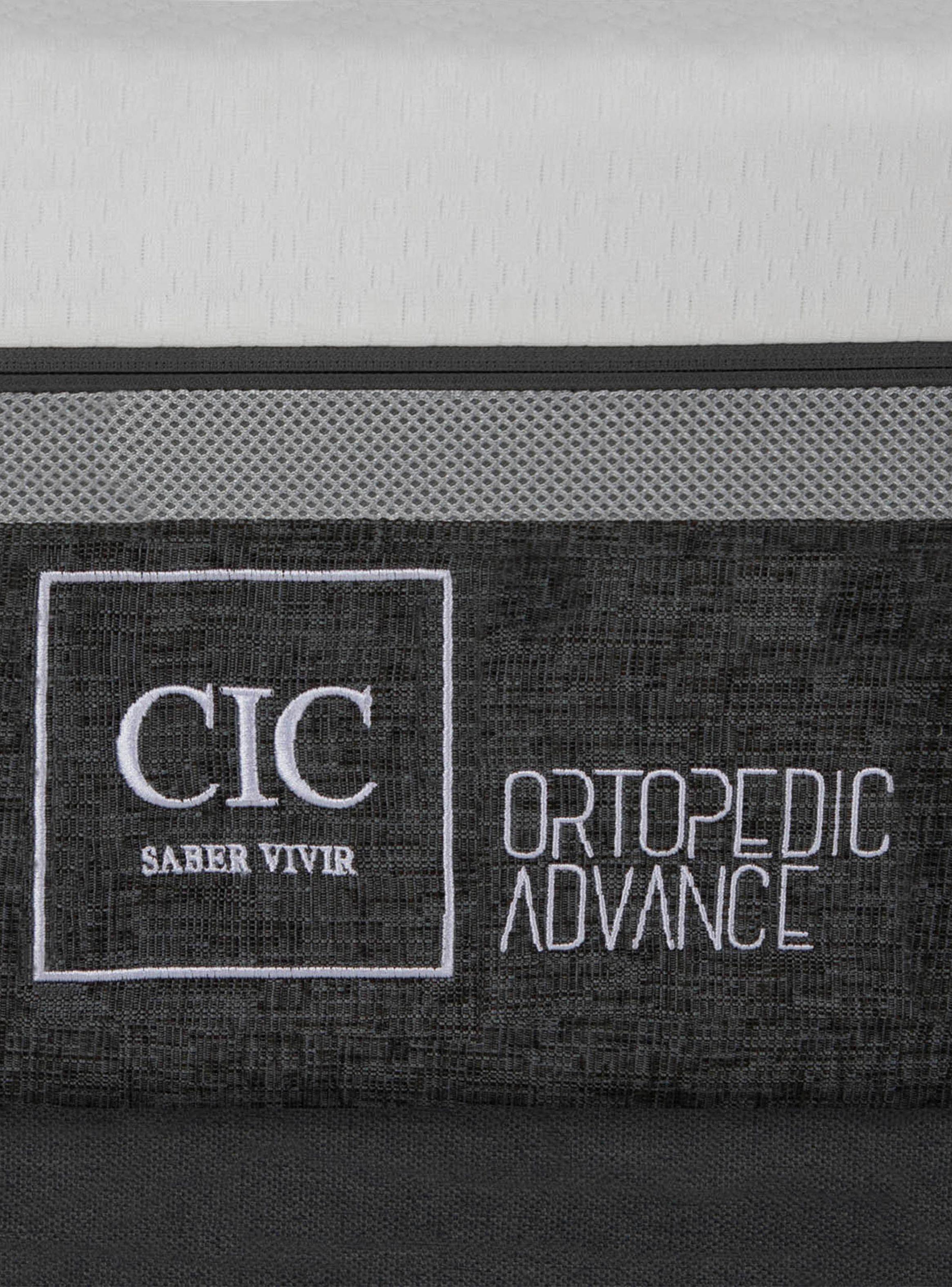Cama Europea Ortopedic Advance 1.5 Plazas + Respaldo Torino Olivo-5