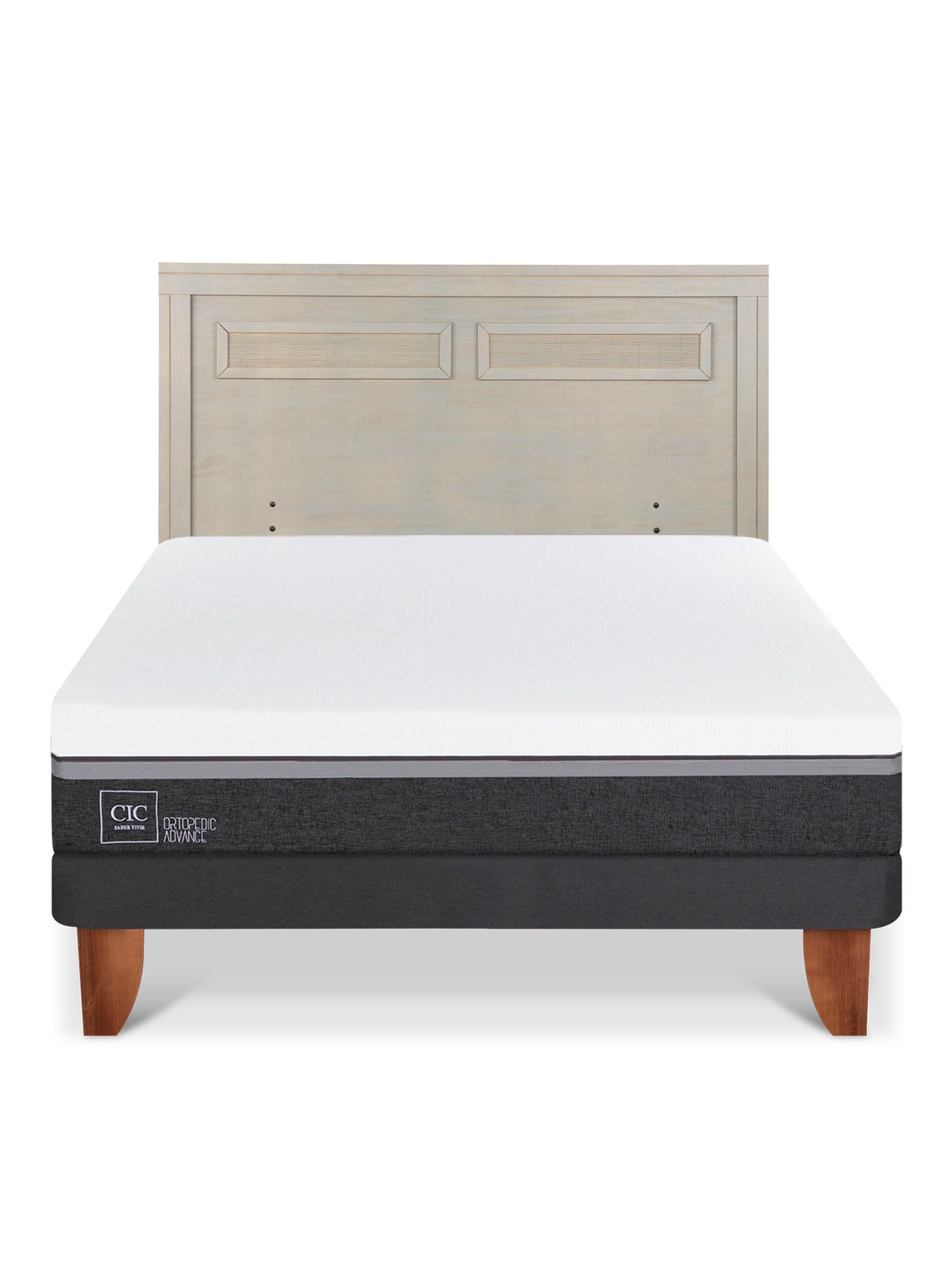 Cama Europea Ortopedic Advance 2 Plazas + Respaldo Milán Alpino-2
