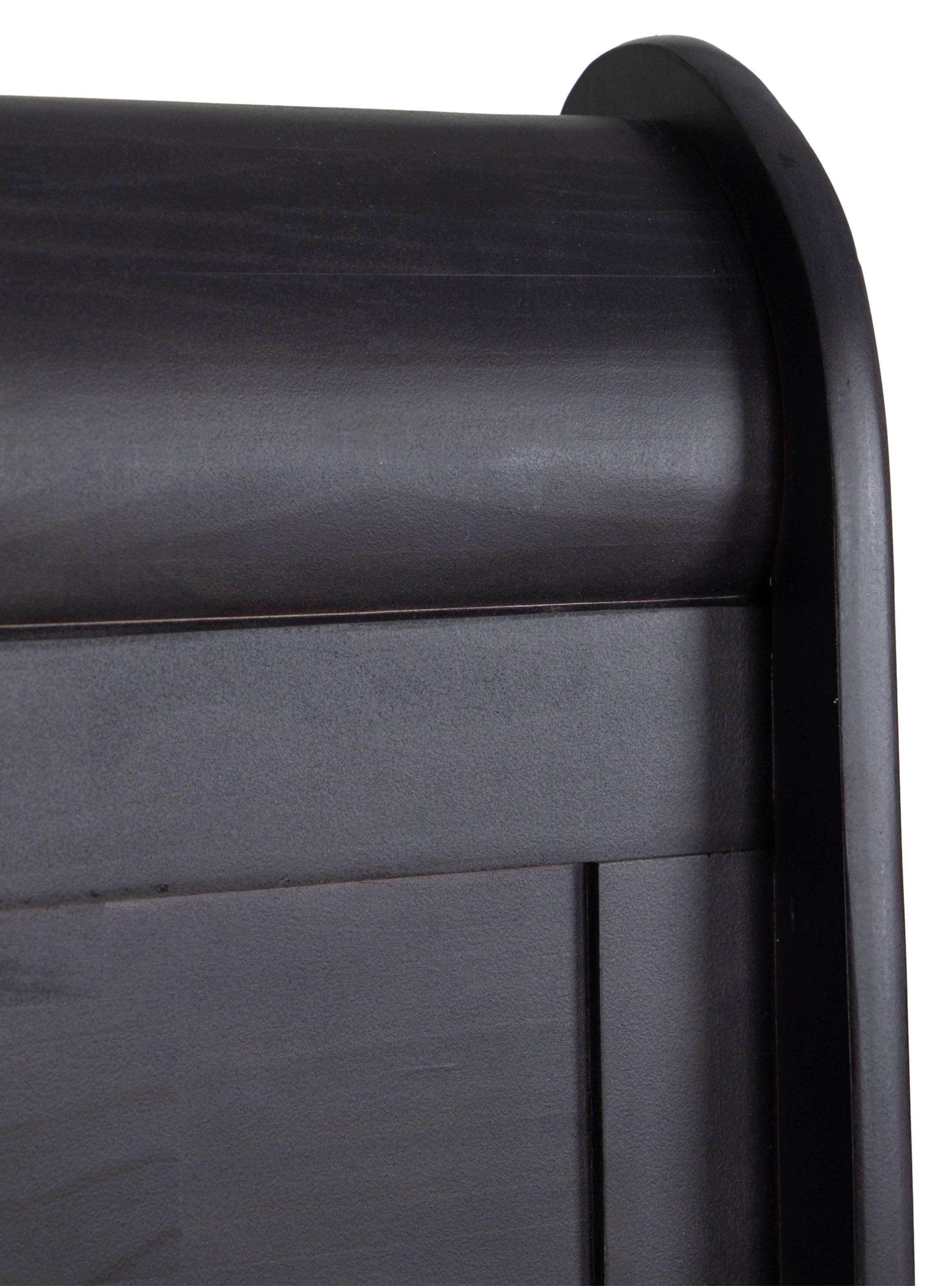 Cama Europea Lux 2 Plazas Base Dividida + Respaldo Miro Negro-3