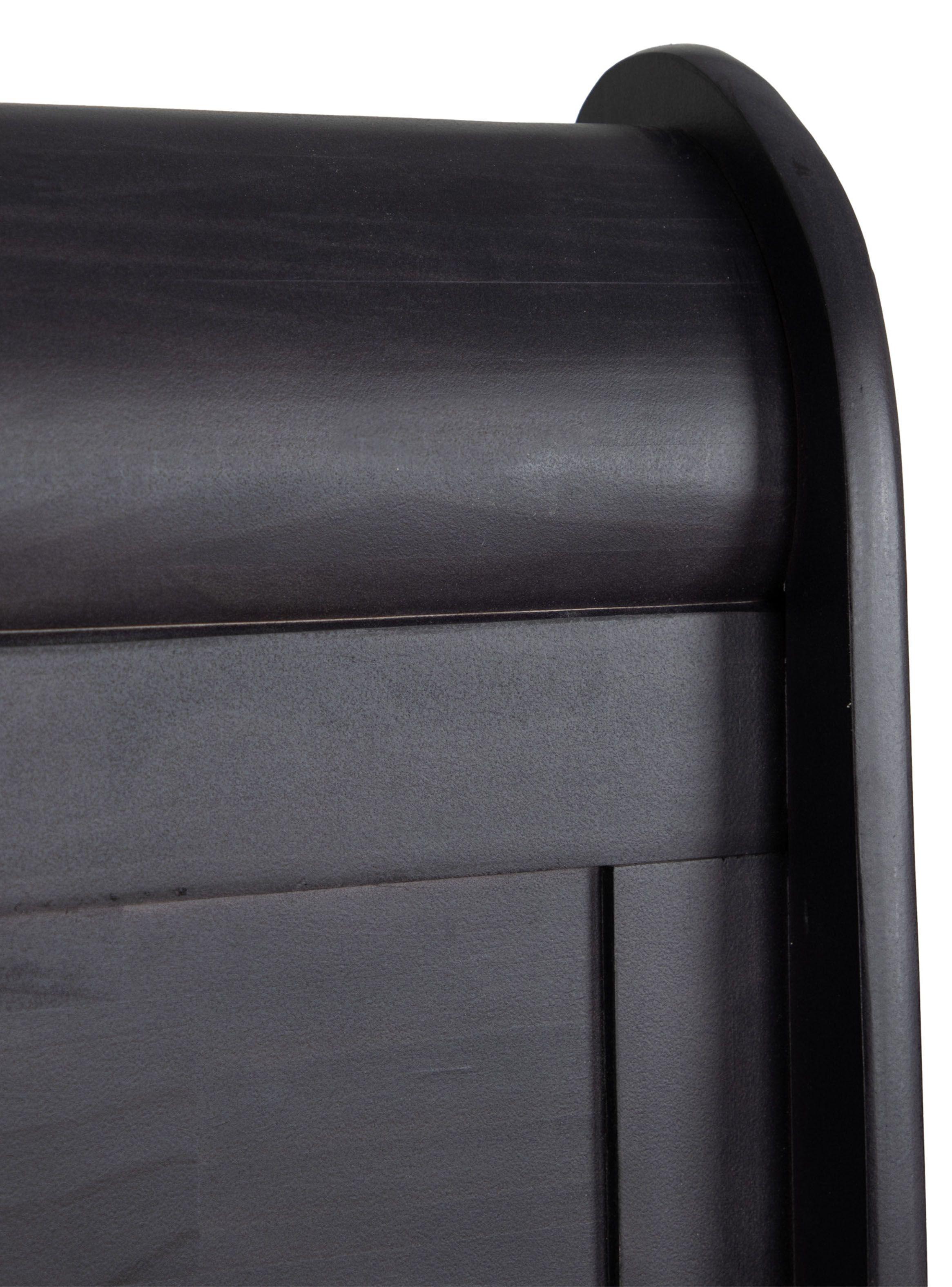 Cama Europea Alaska 2 Plazas Base Dividida + Respaldo Miro Negro-3